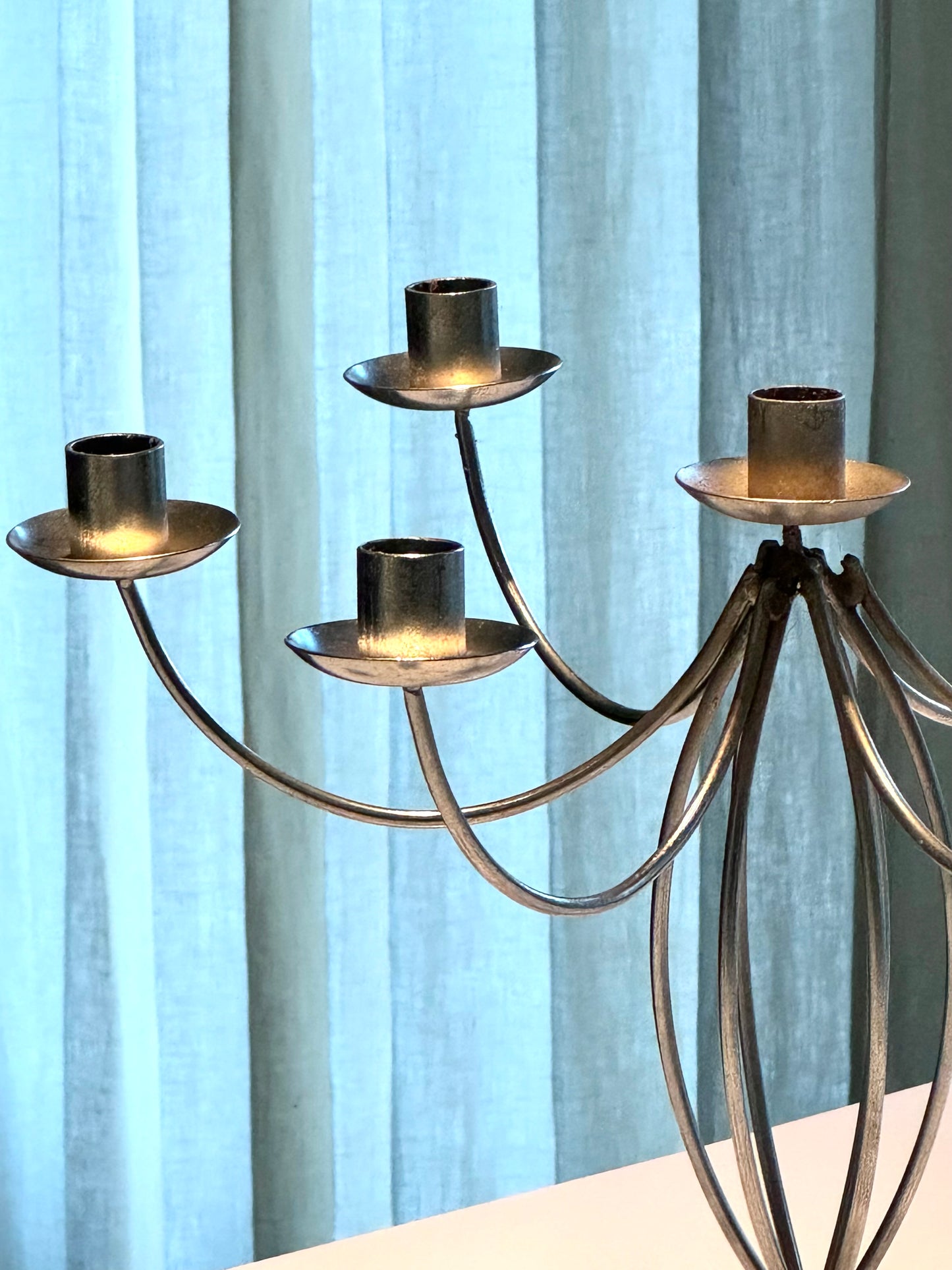 Chrome candelabra