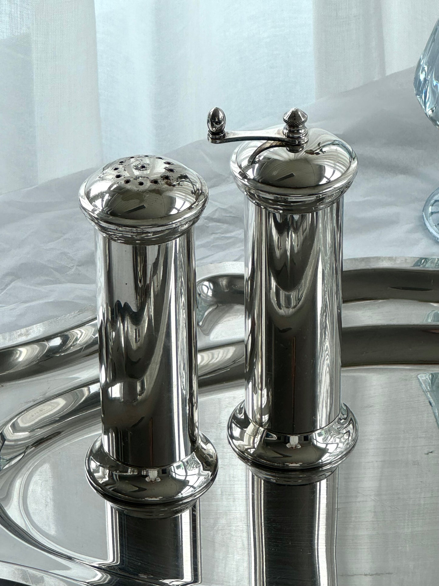 Silver plated salt & pepper