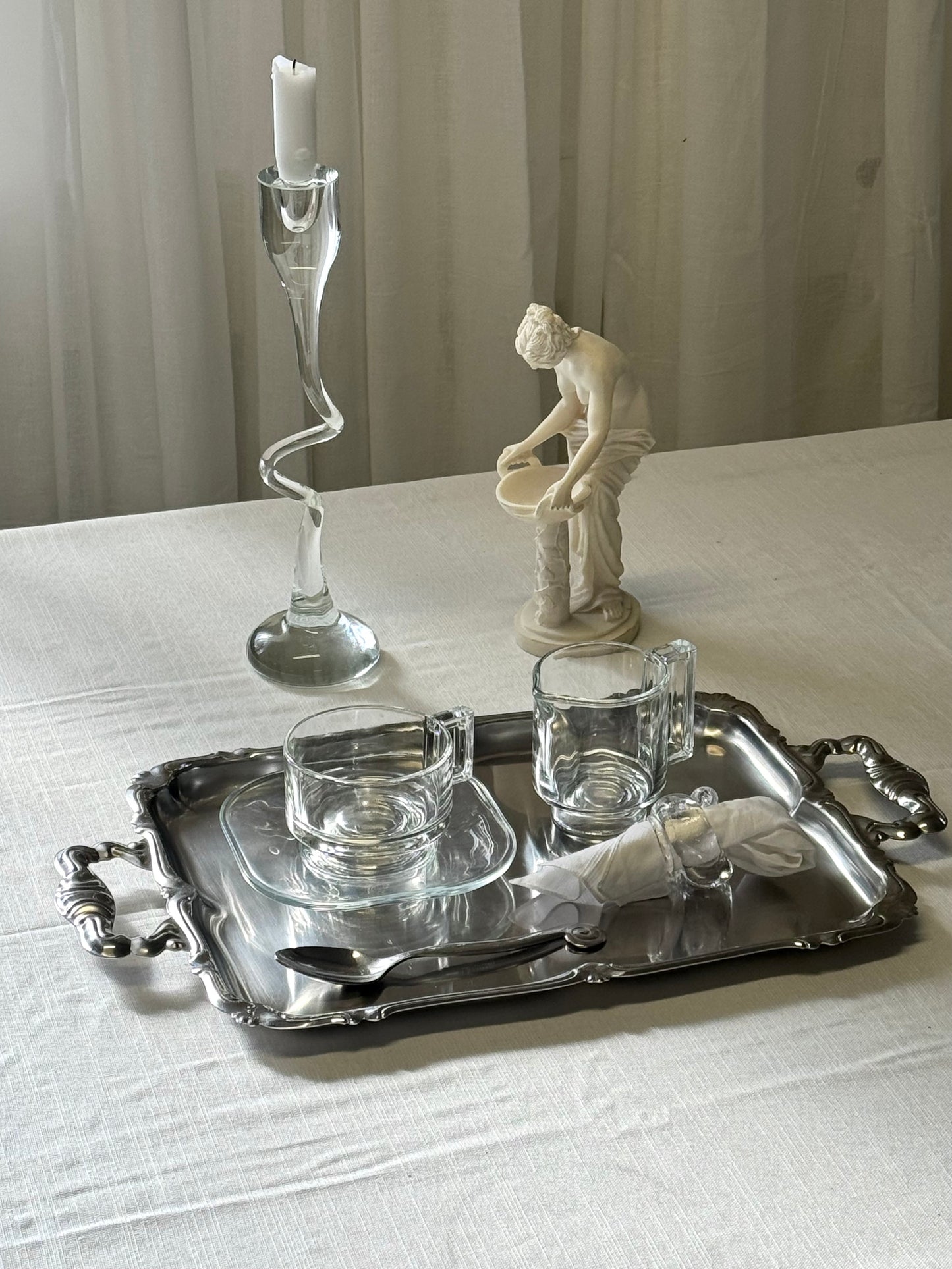Vintage steel tray