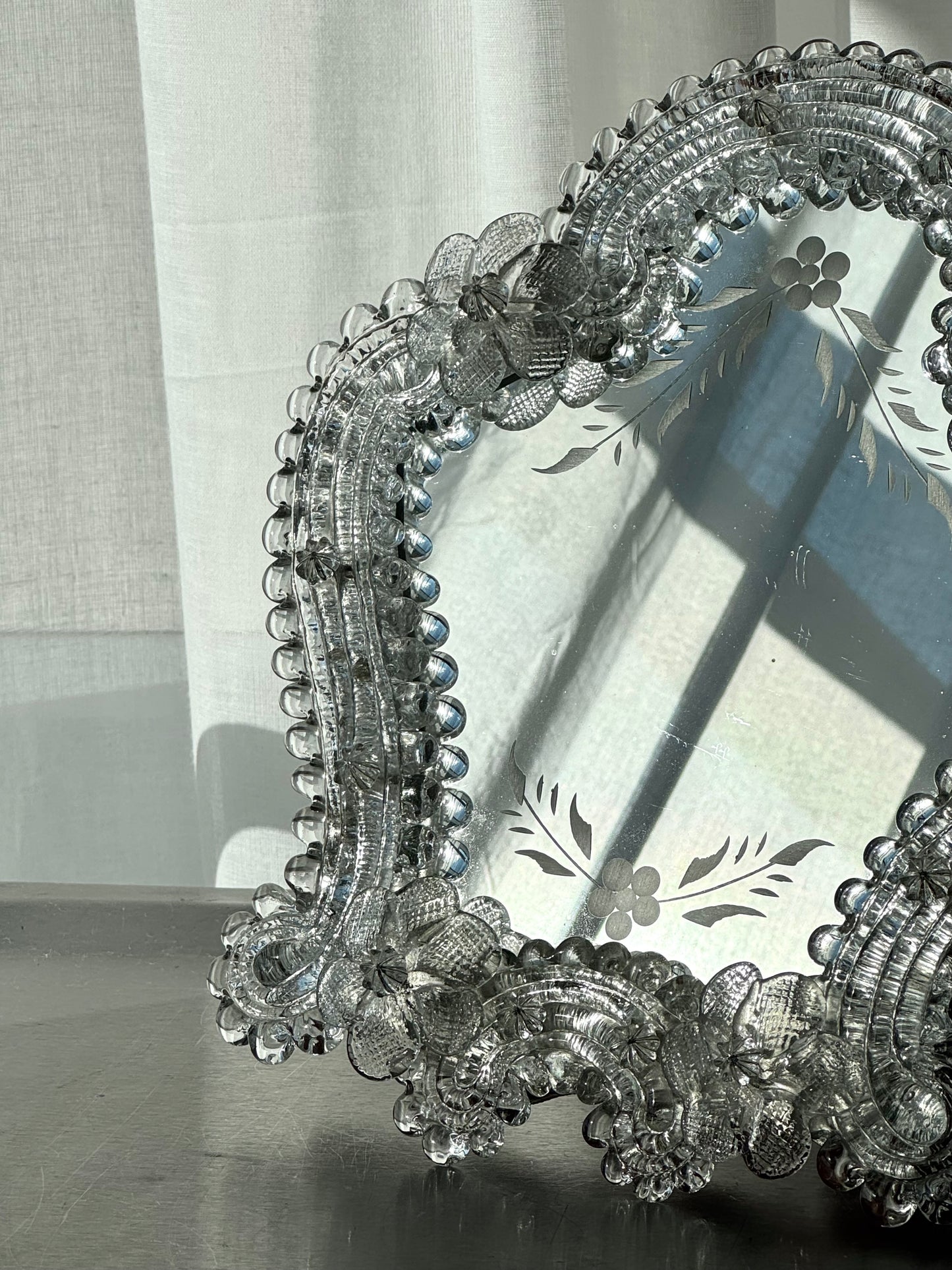 Murano table mirror