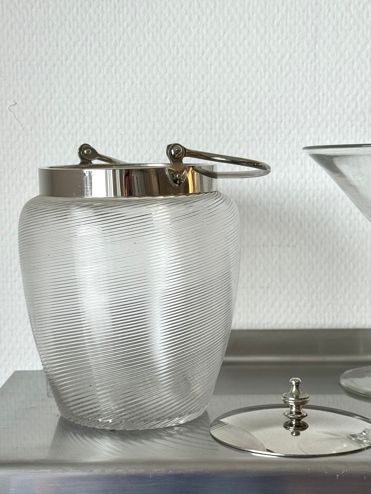 Antique glass jar