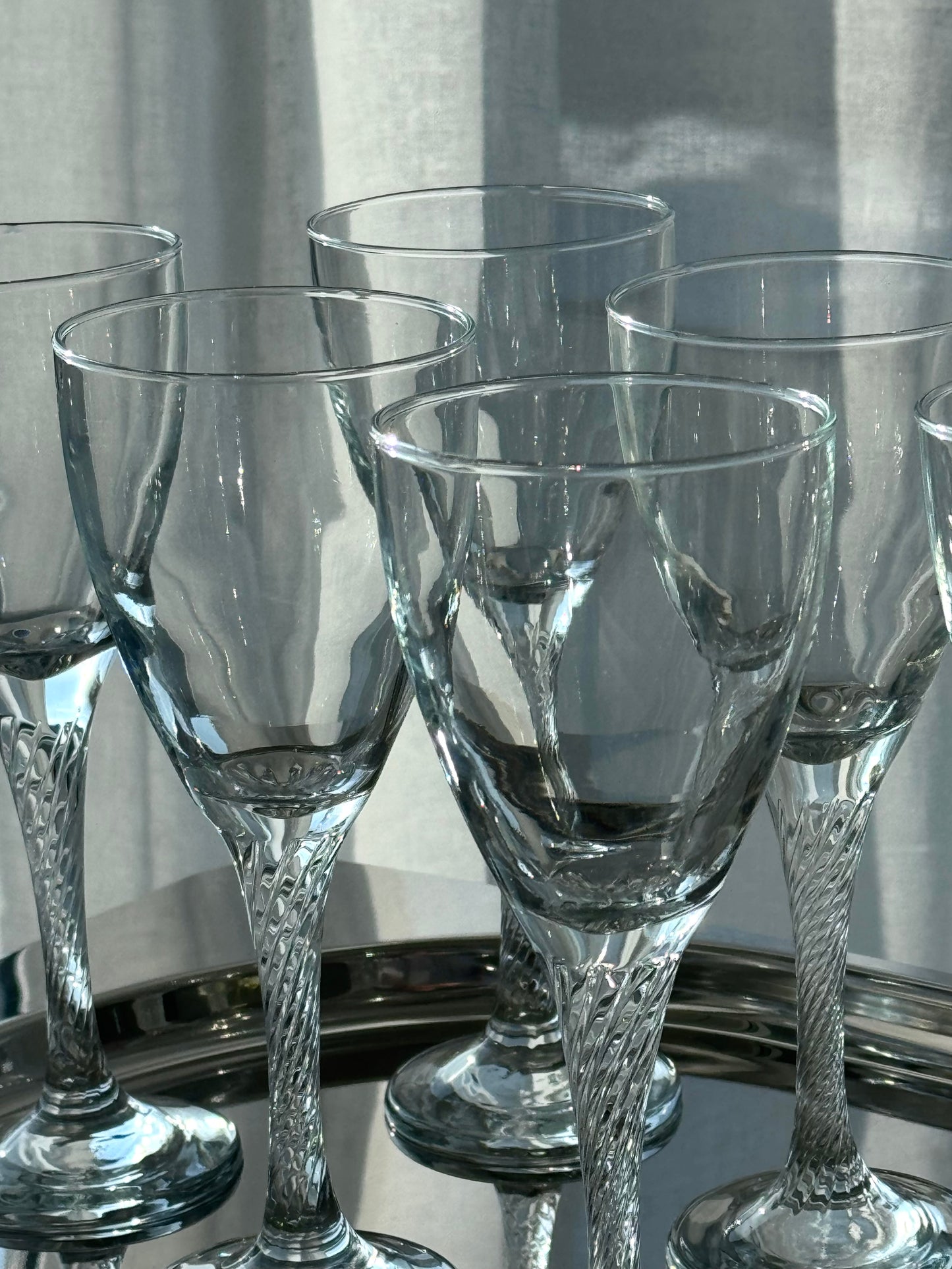 Swirling Wine glasses