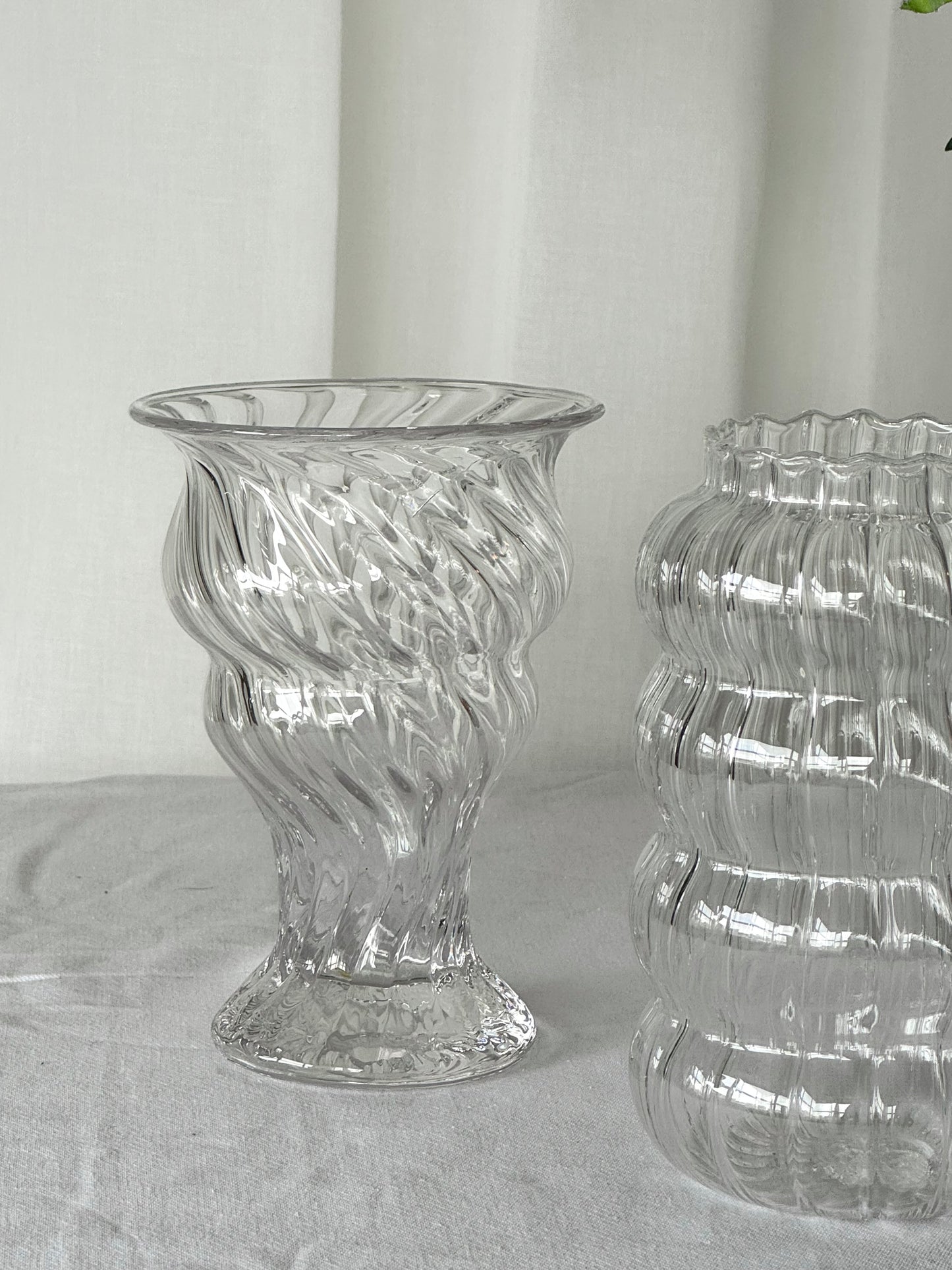 Handmade swirl vase