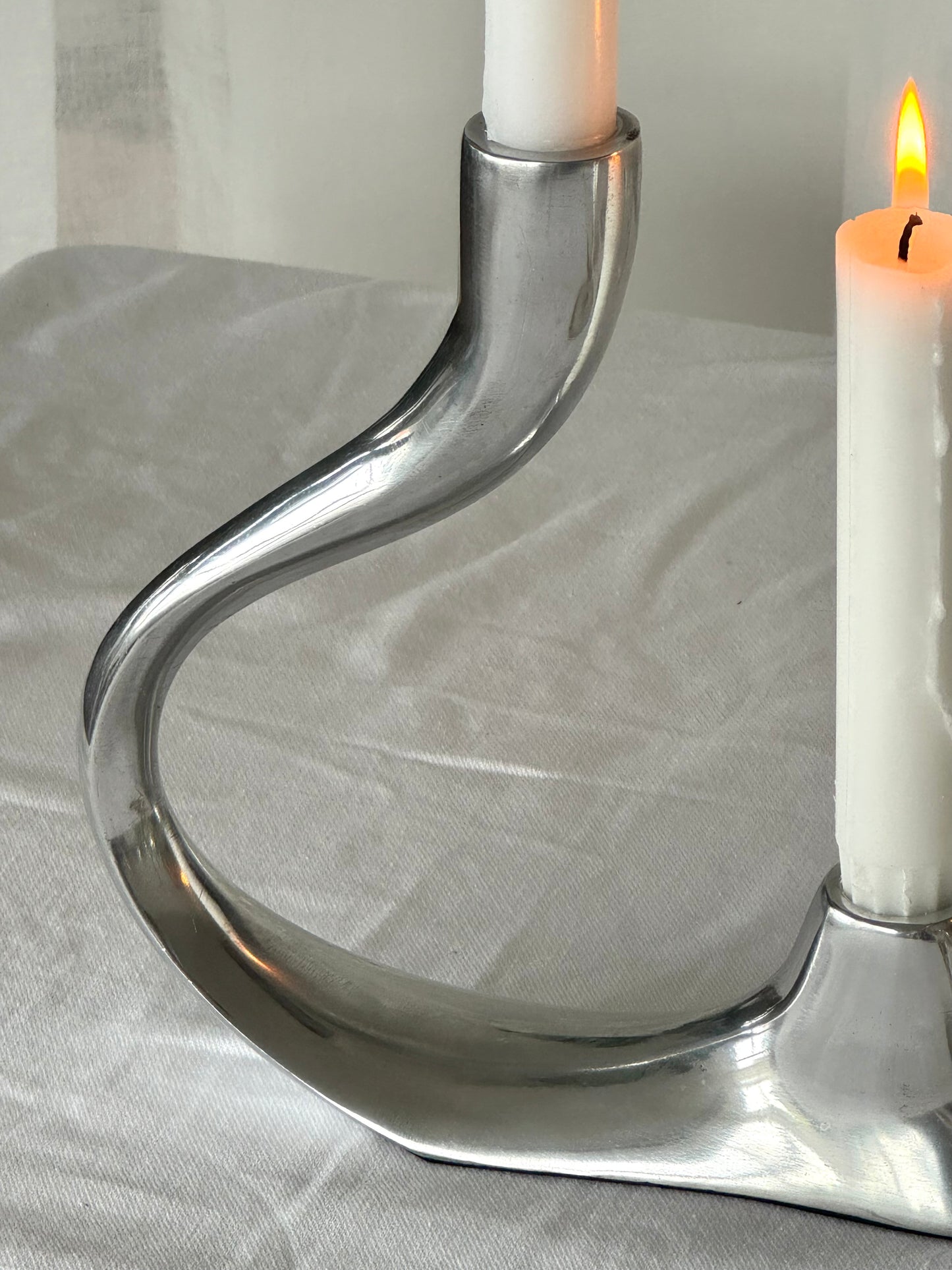 Aluminium candleholder
