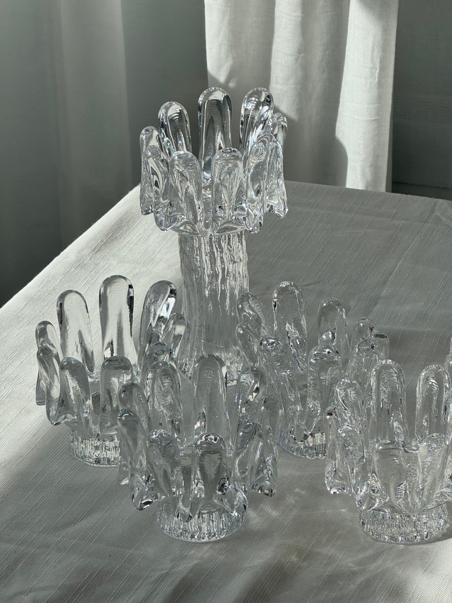 Kosta Boda sunflower candleholder