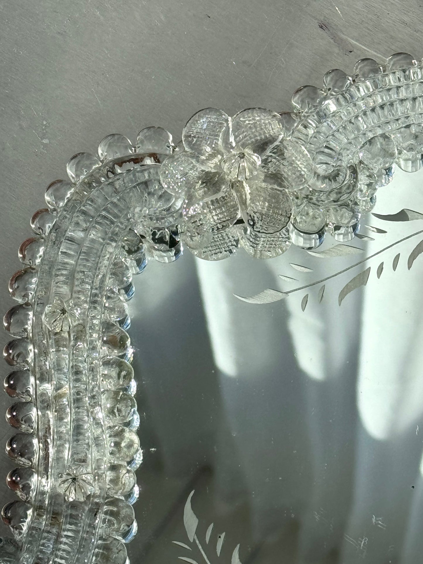 Murano table mirror