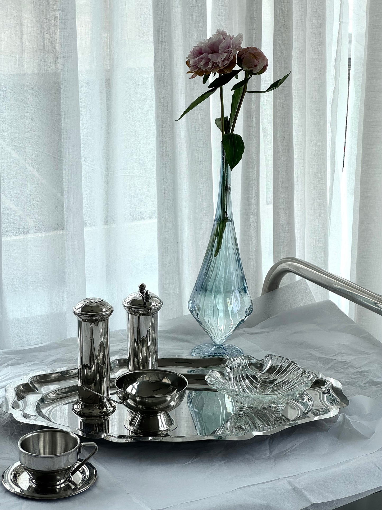 Silver plated salt & pepper
