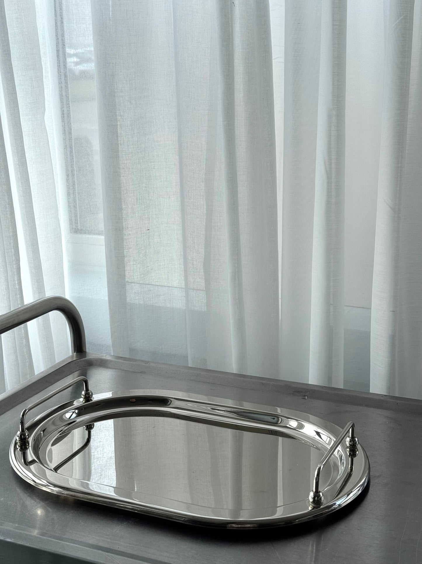 Chrome tray