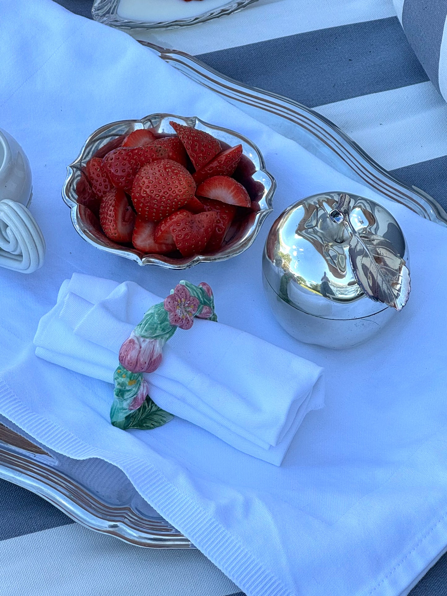 Silver plated apple