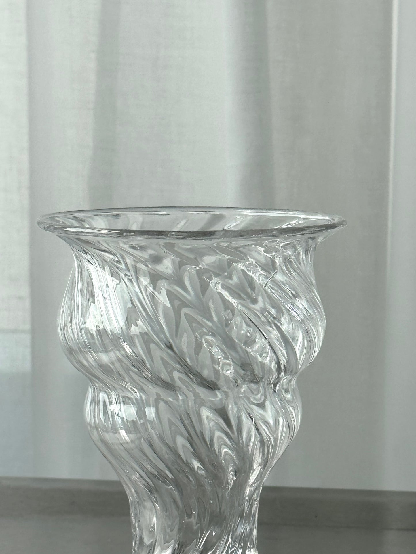 Handmade swirl vase