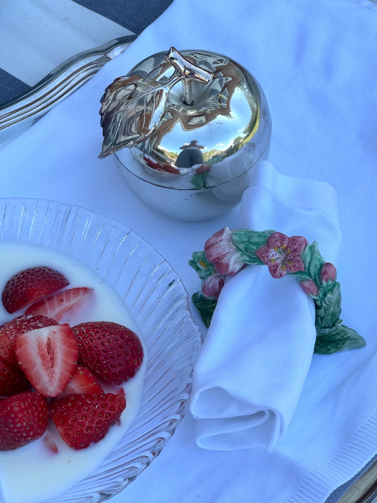 Silver plated apple