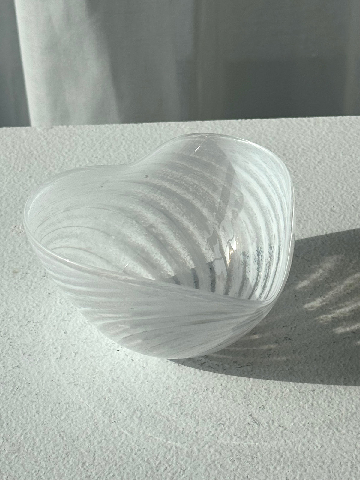 Swirling handmade bowl