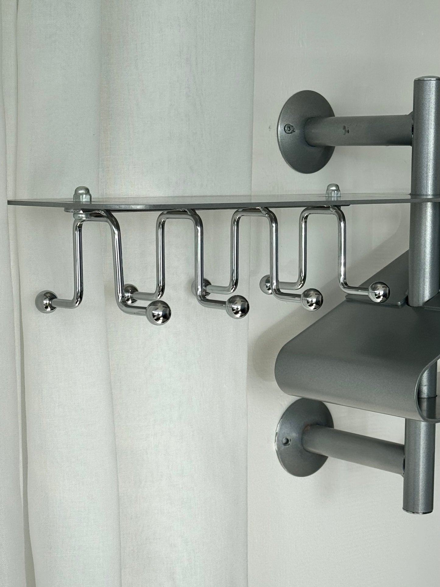Chrome coat rack
