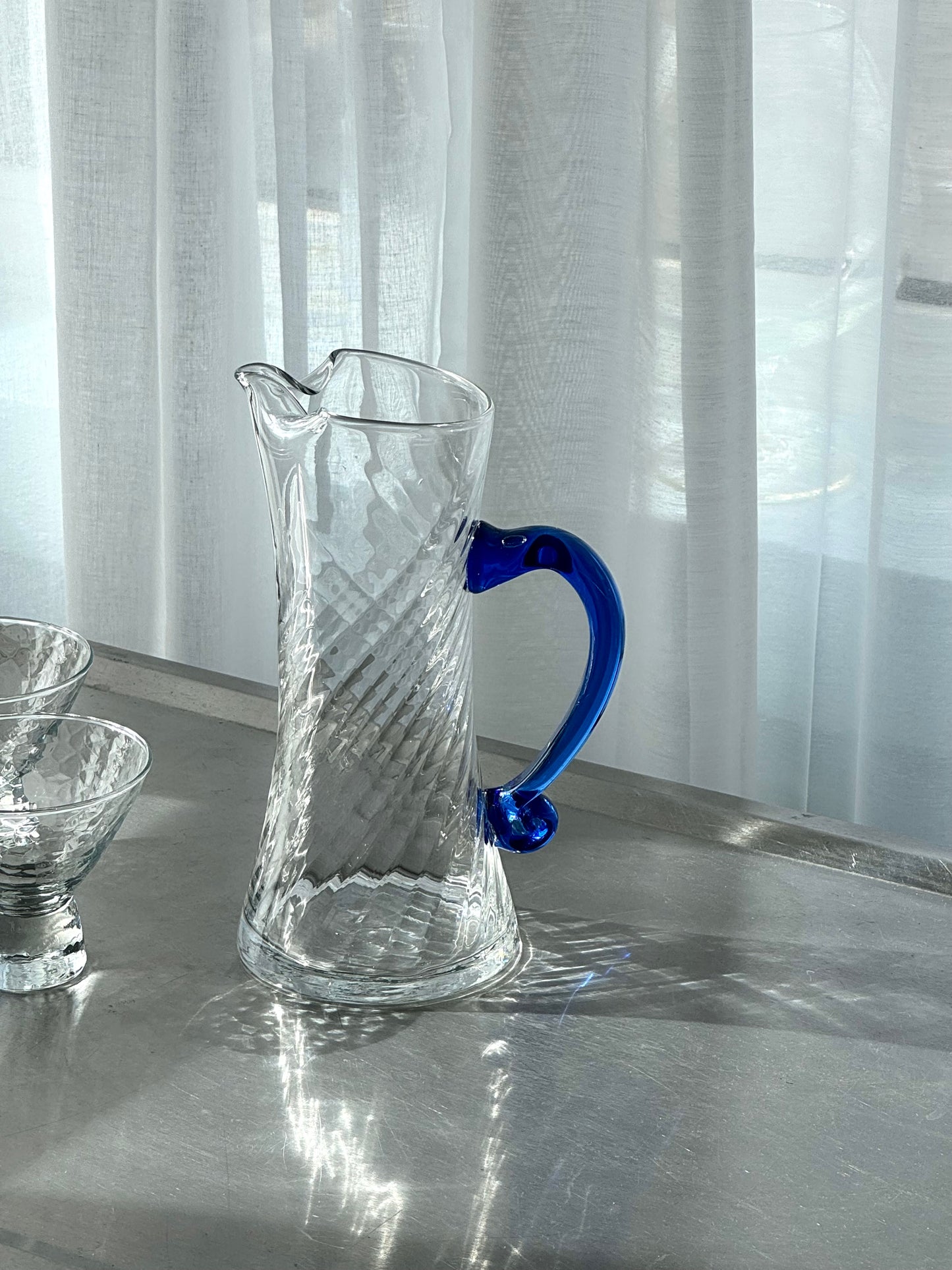 Handmade glass jug