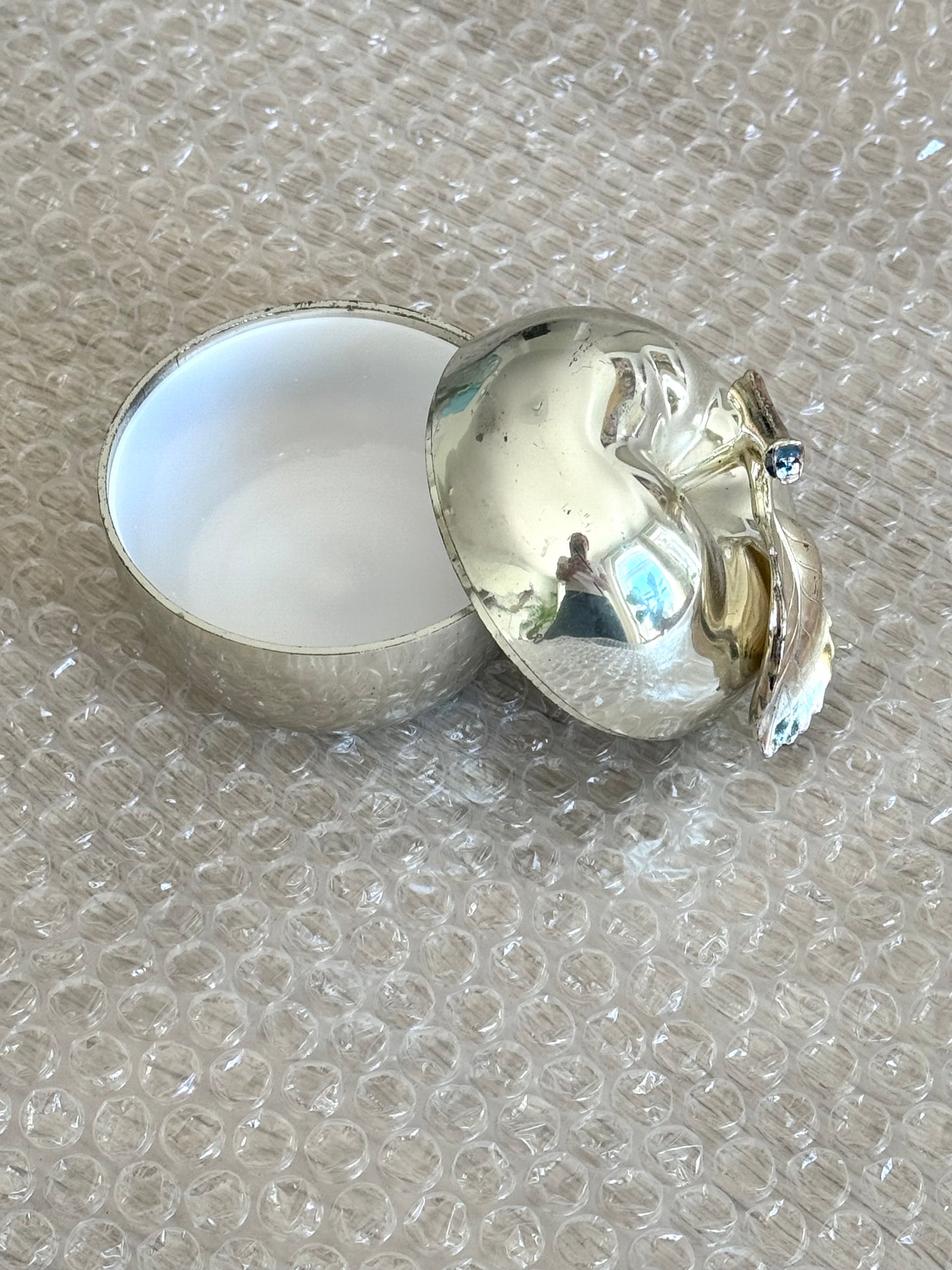Silver plated apple