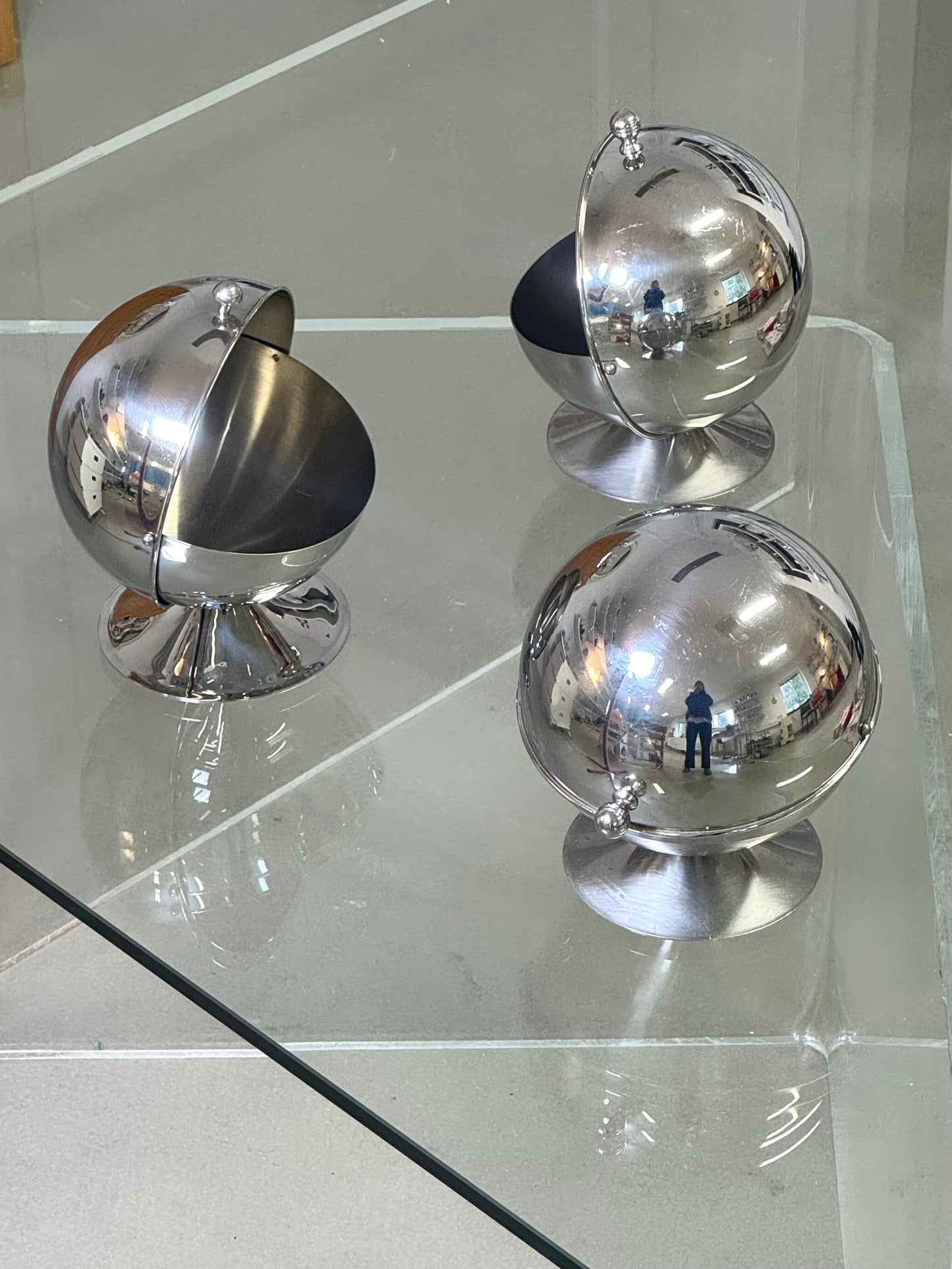 Inox snack/sugar bowl