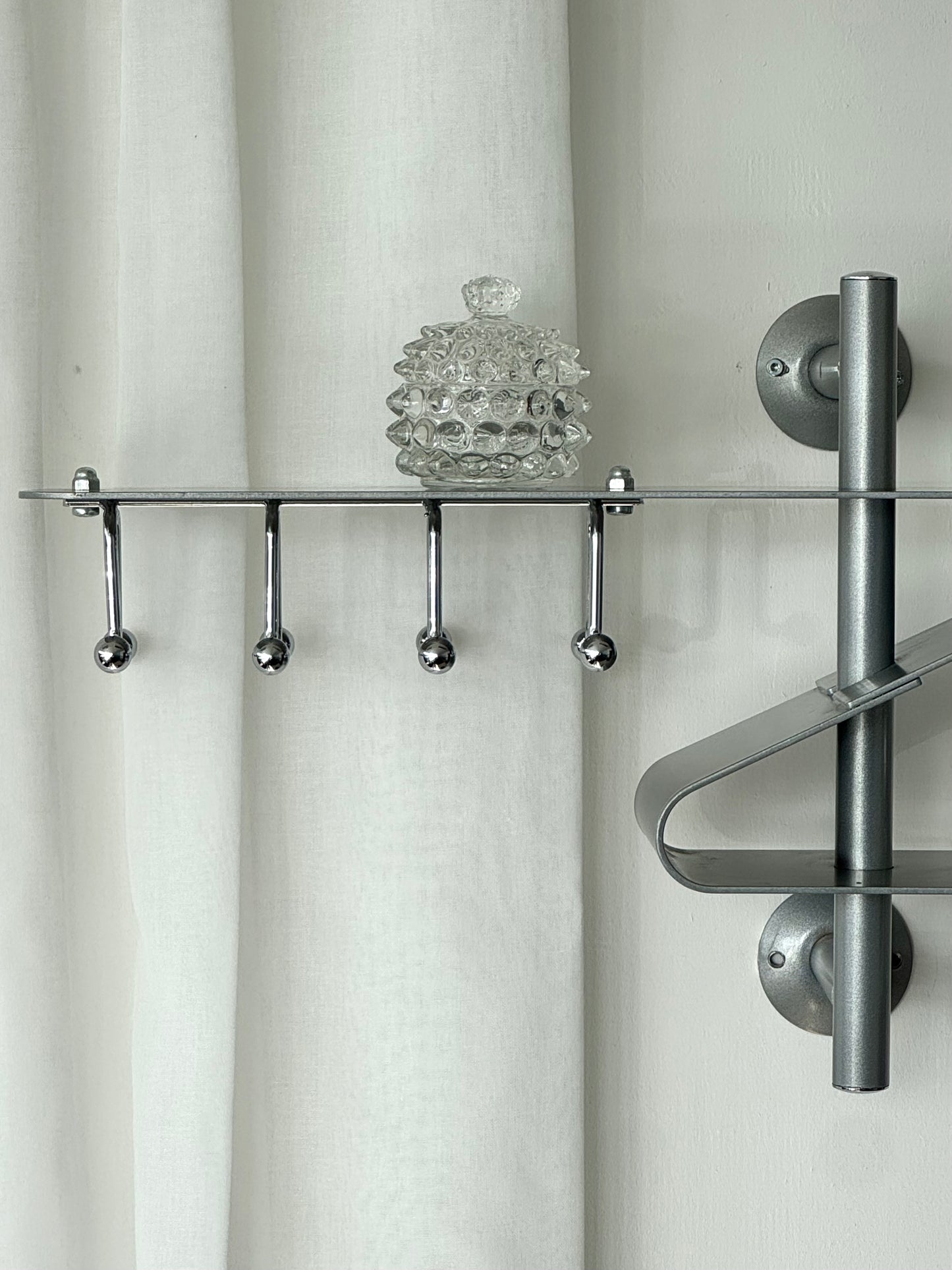 Chrome coat rack