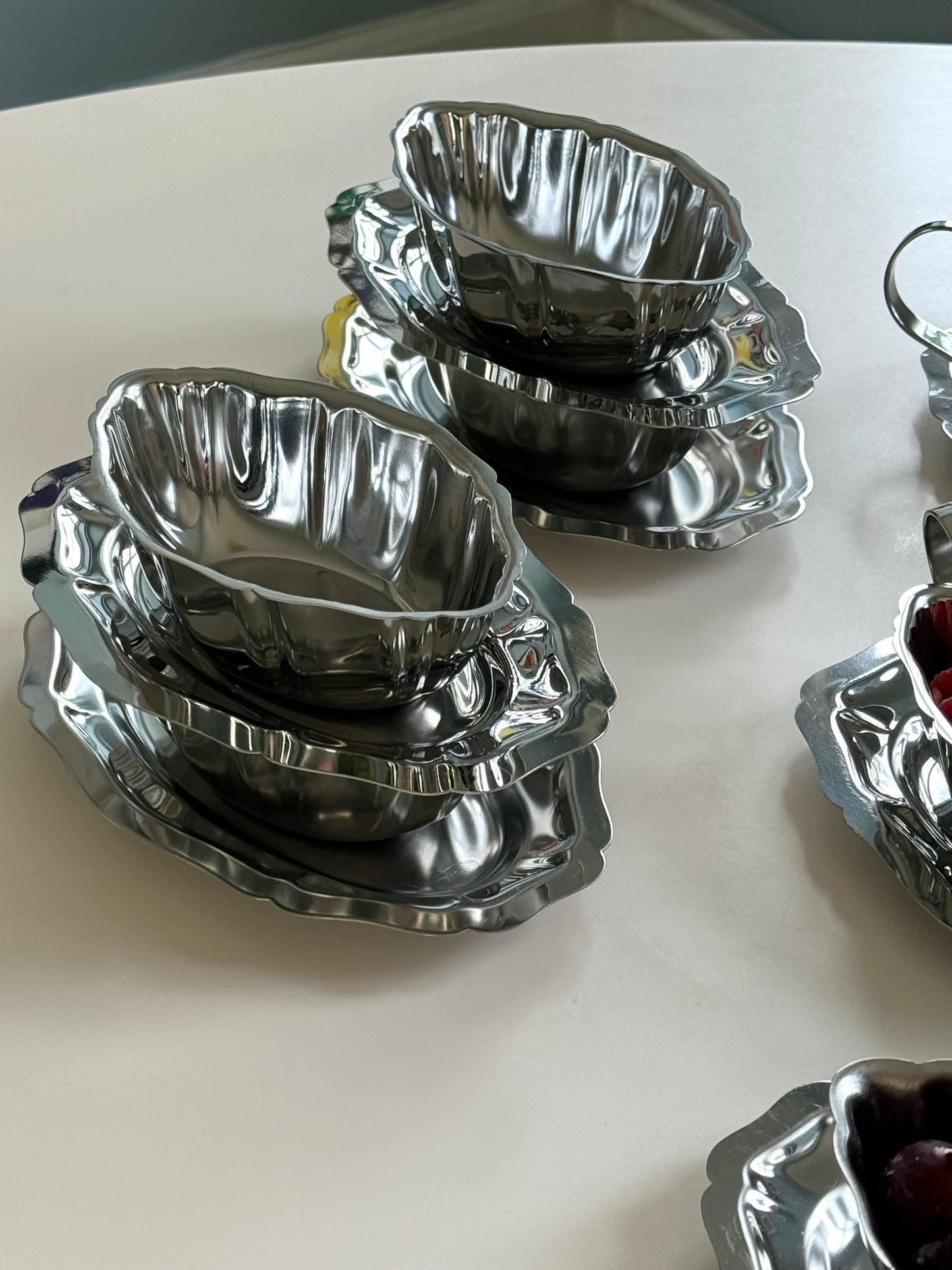 French steel saucer