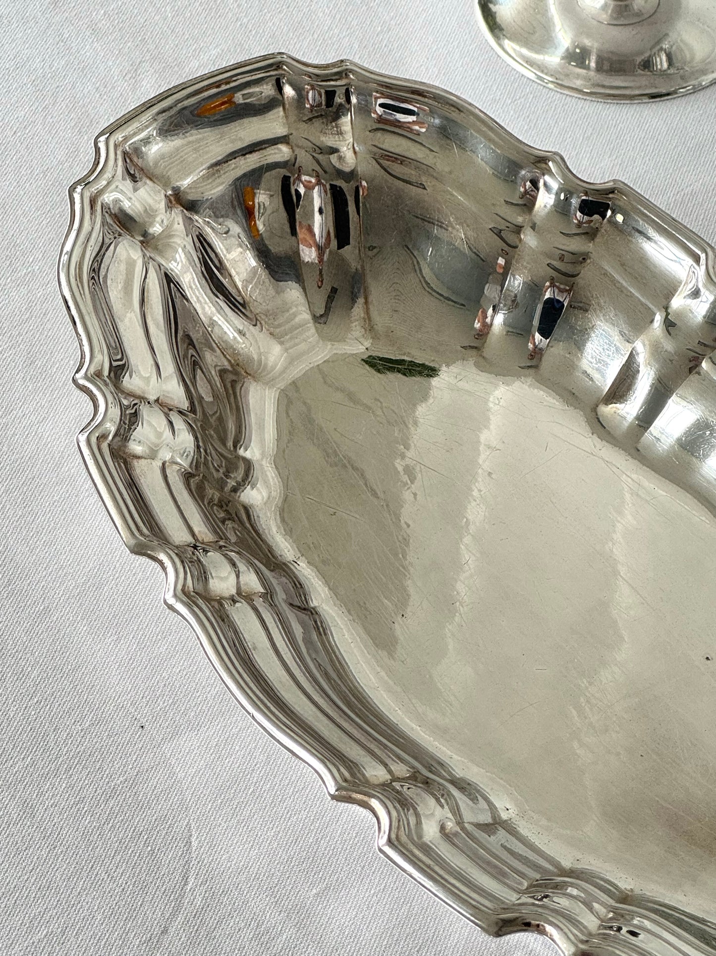 English Silver plate bowl