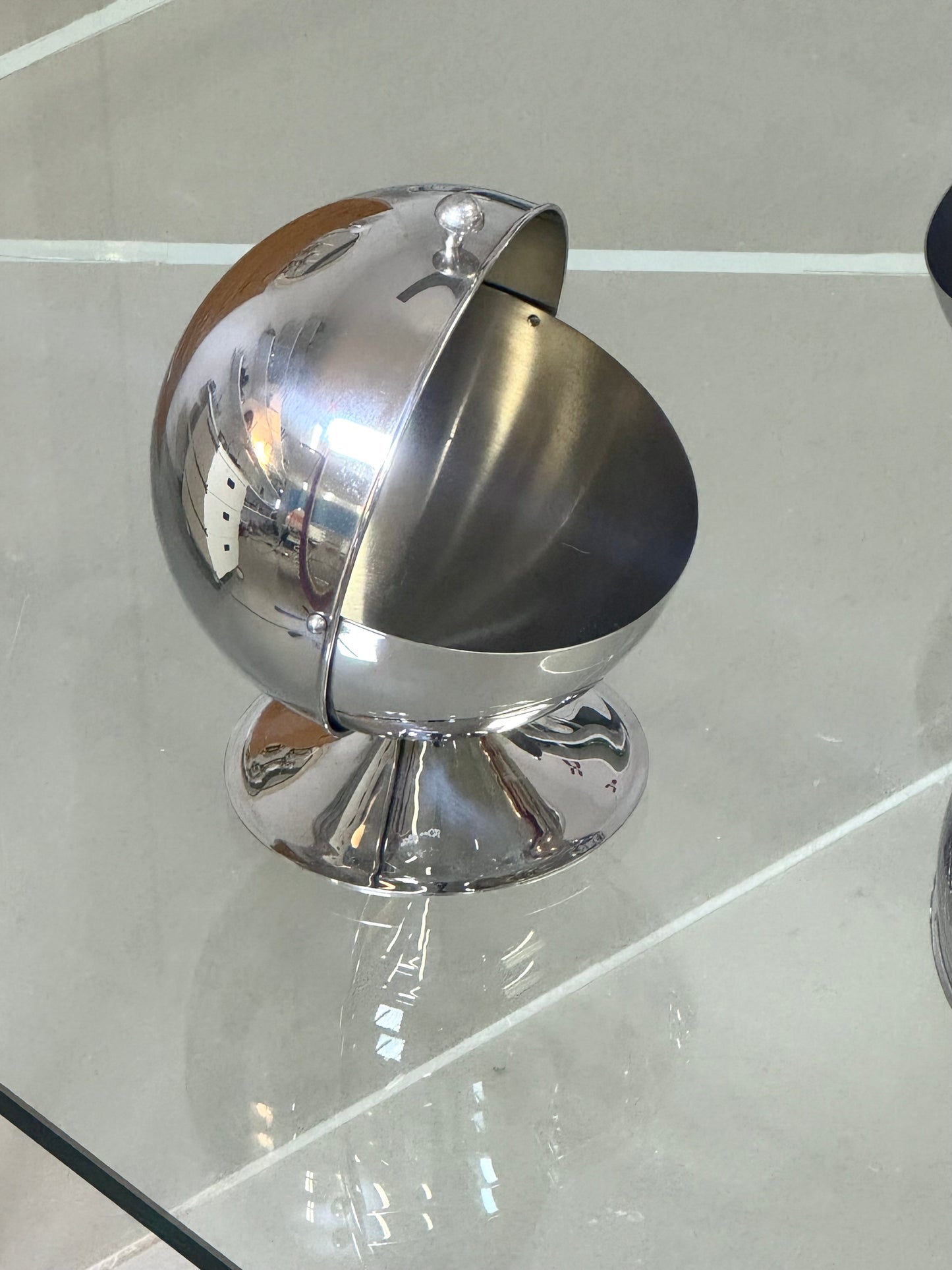 Inox snack/sugar bowl