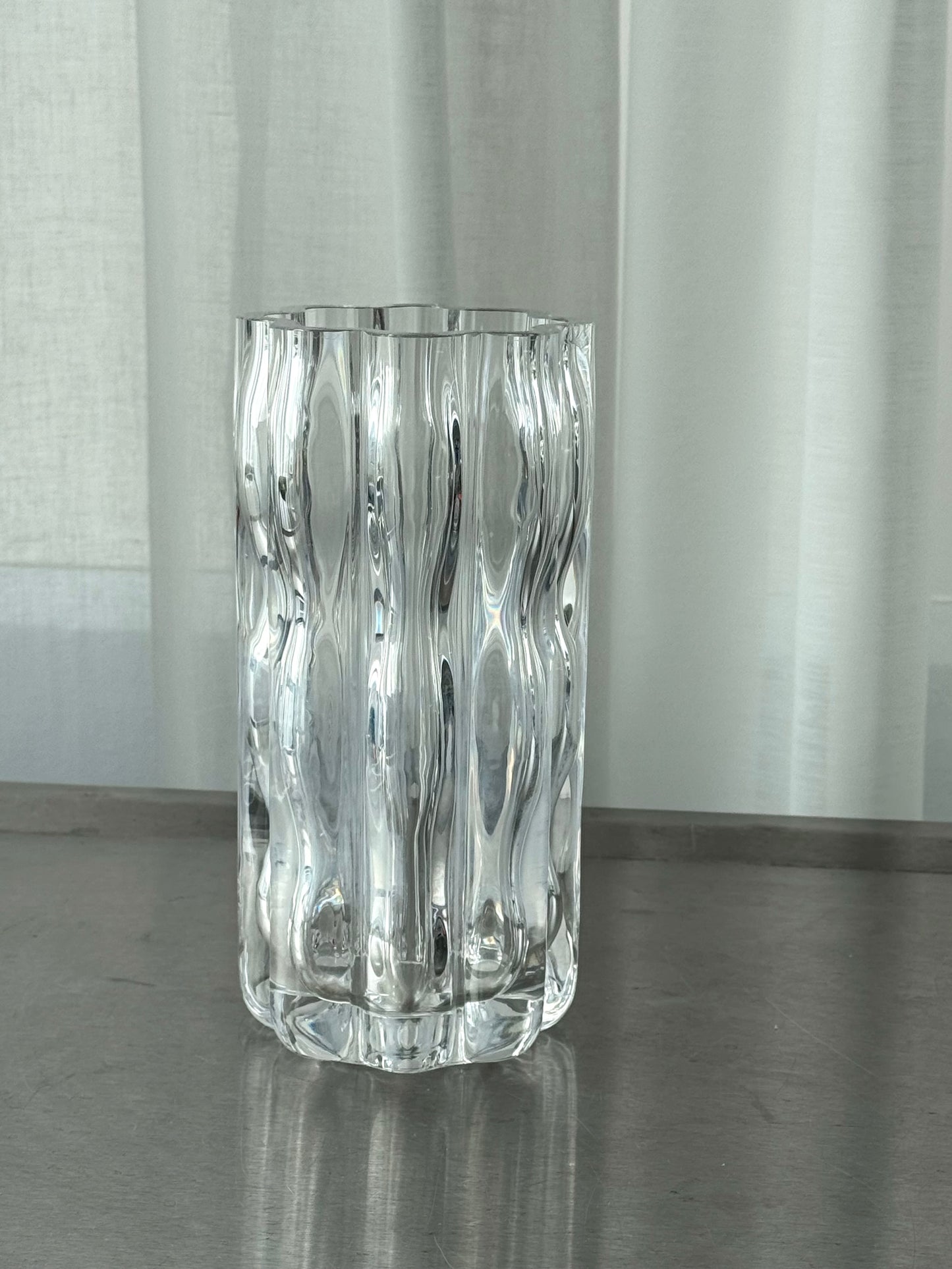 Heavy crystal vase