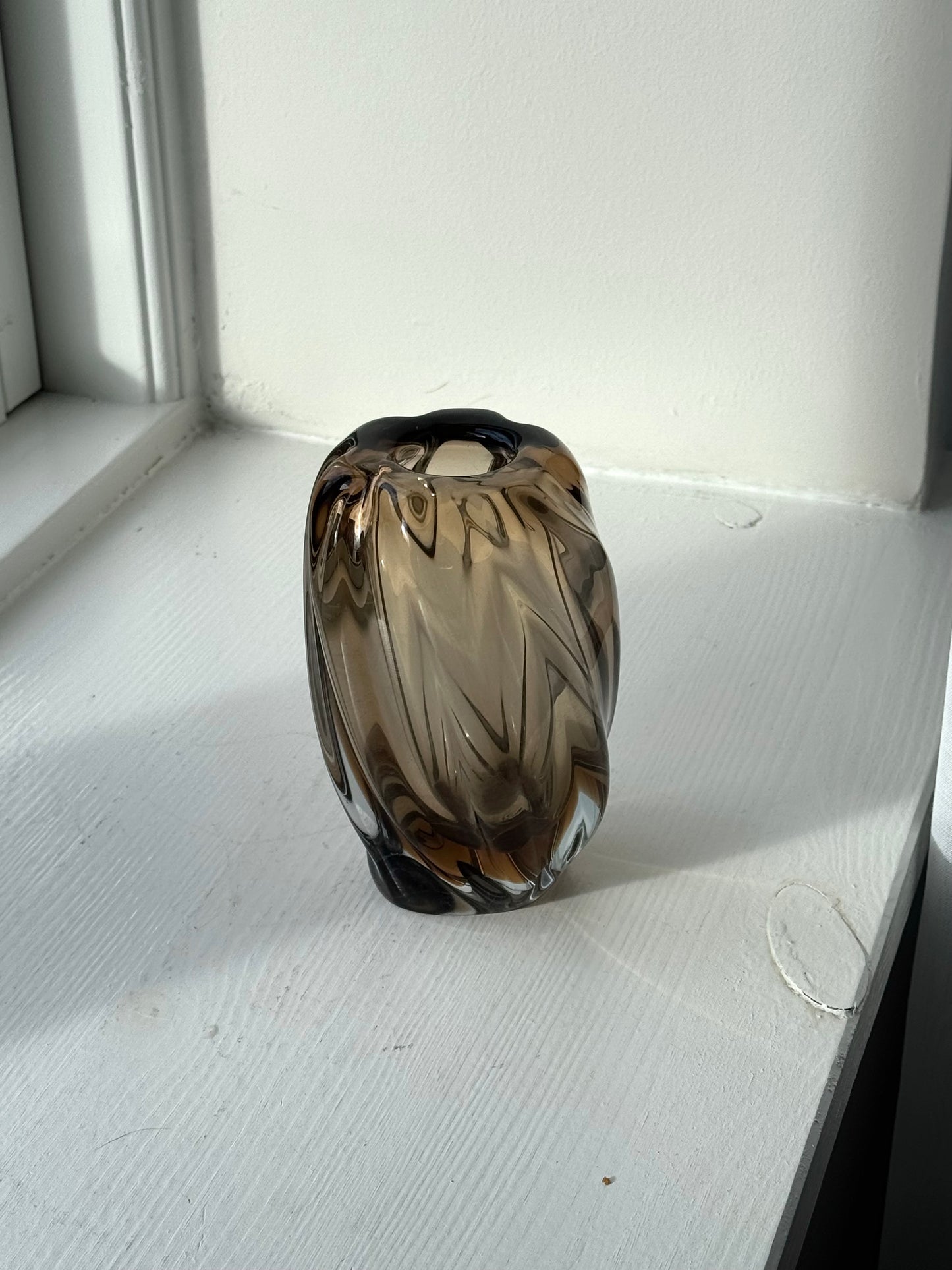 Small smoked vase