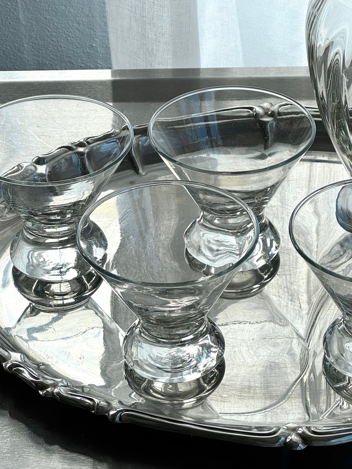 Chunky cocktail glasses