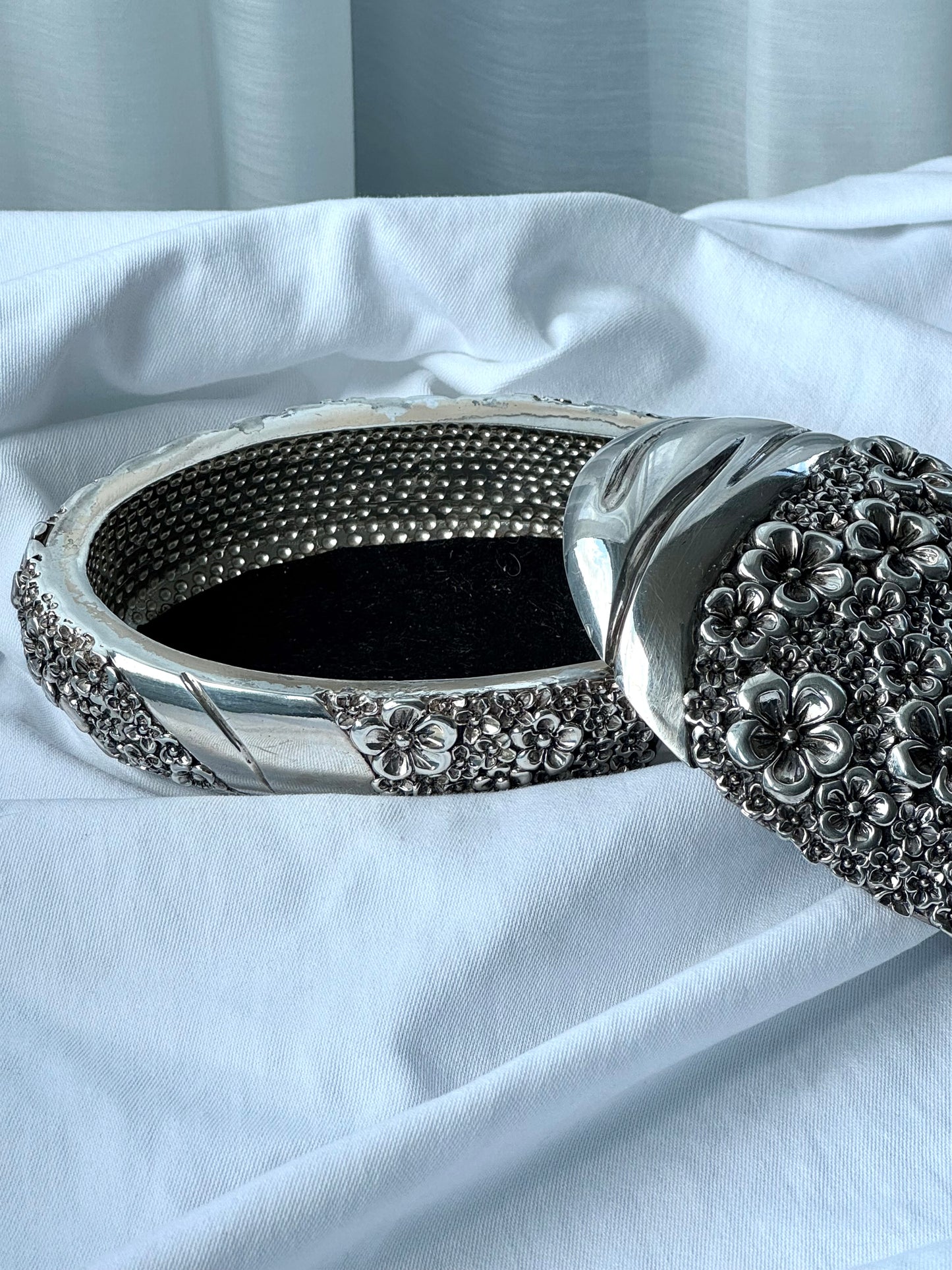 Silver plate jewelry box