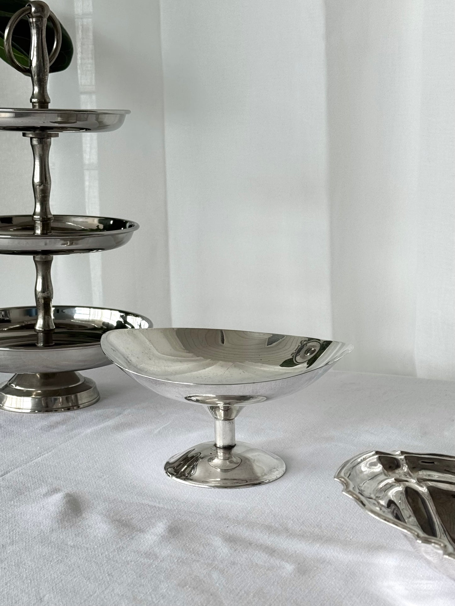 Silver plated stand