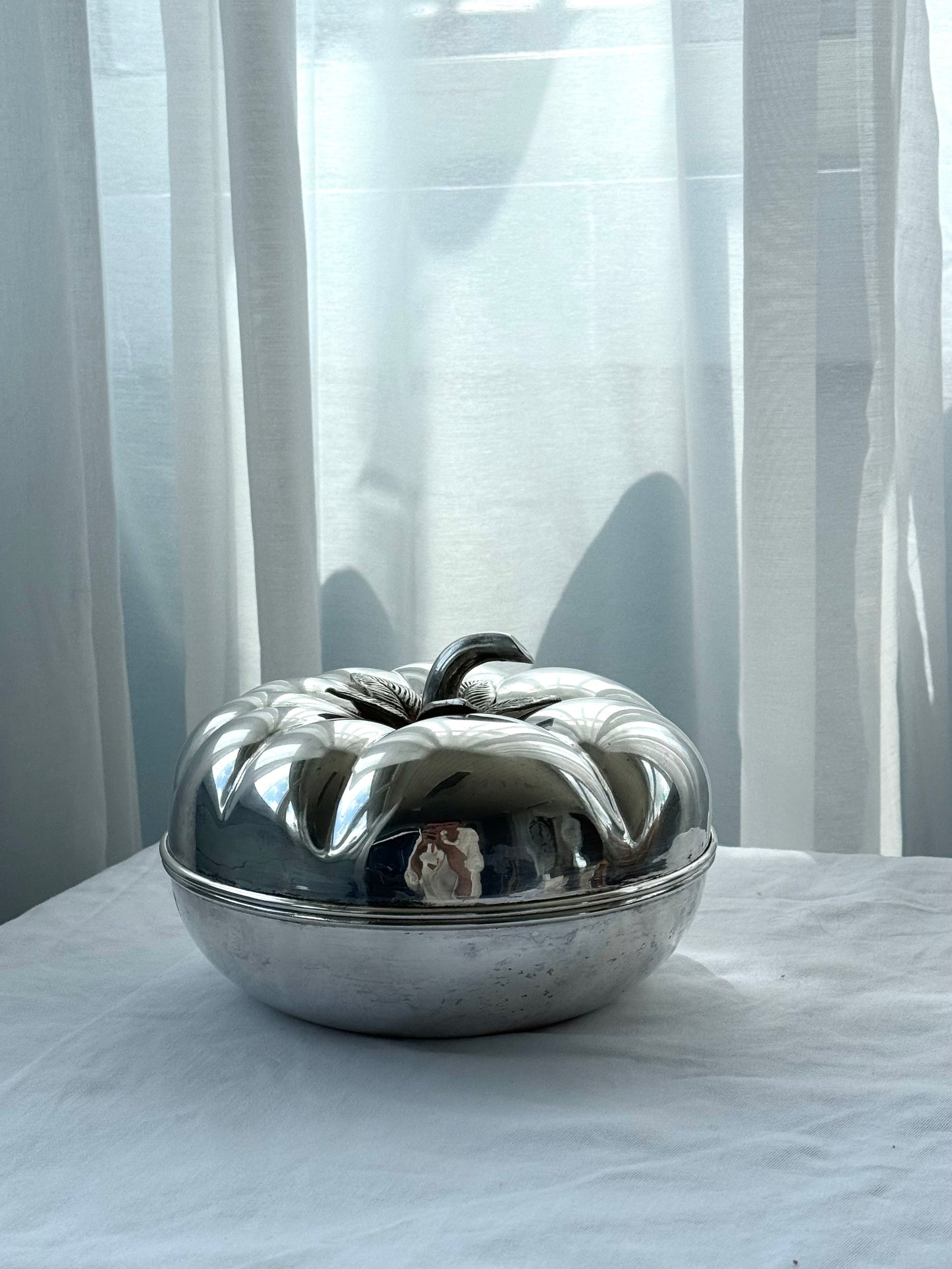 Silver plated tomato bowl