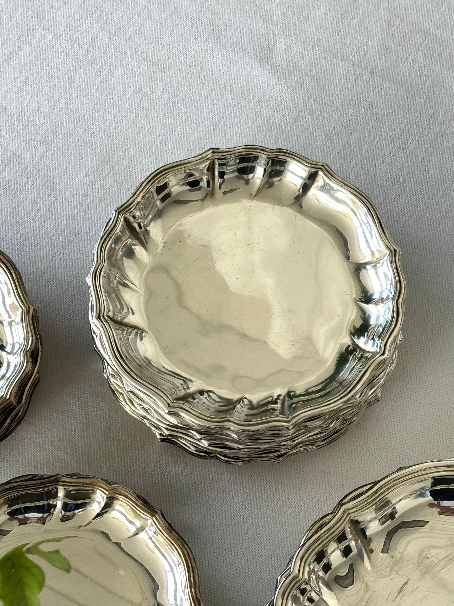 Silver plated dishes