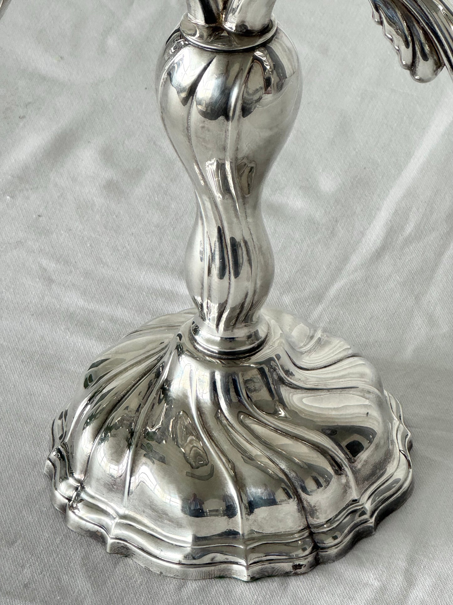Silver plated candelabra