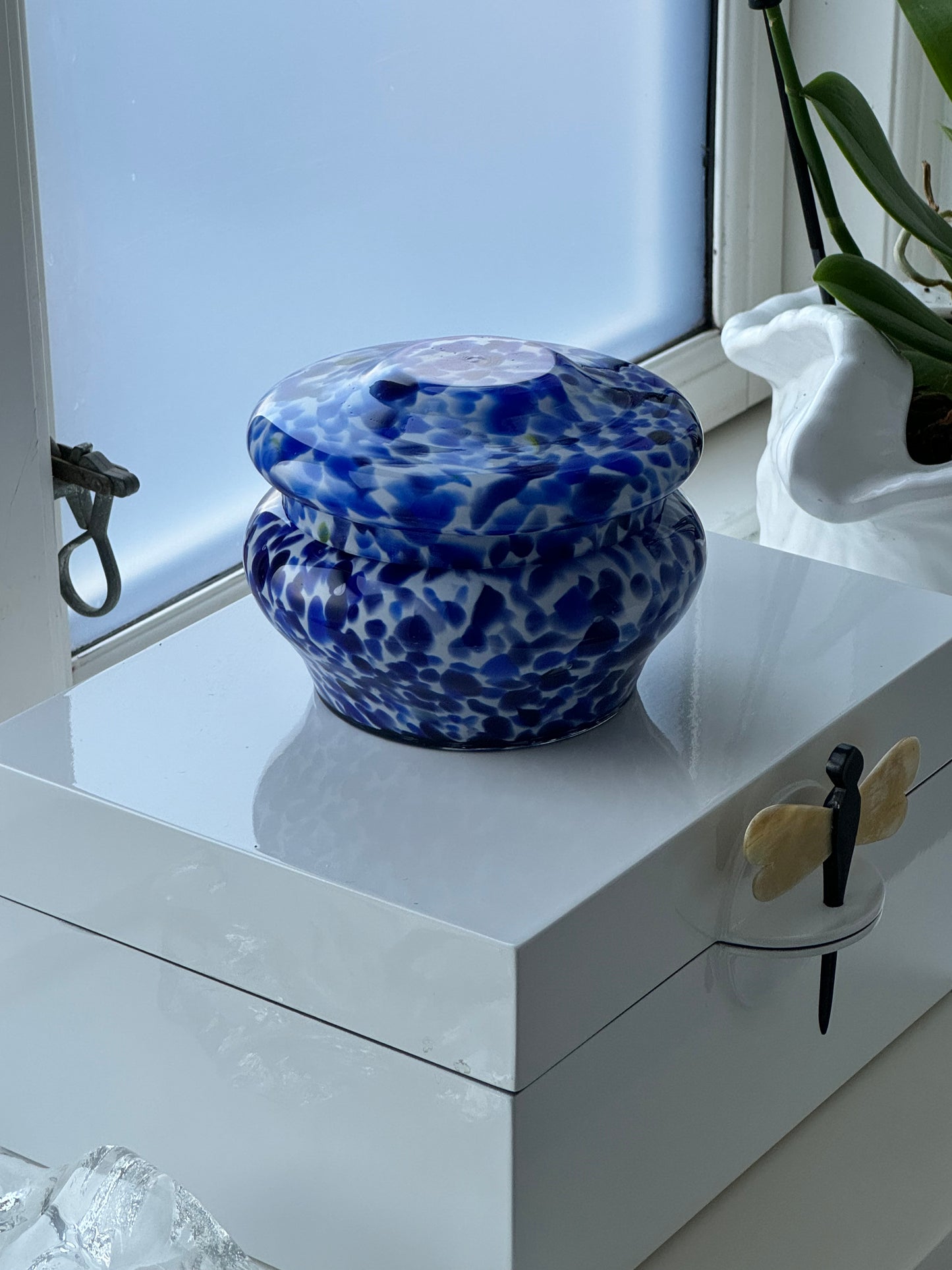 Blue spotted bonbonniere