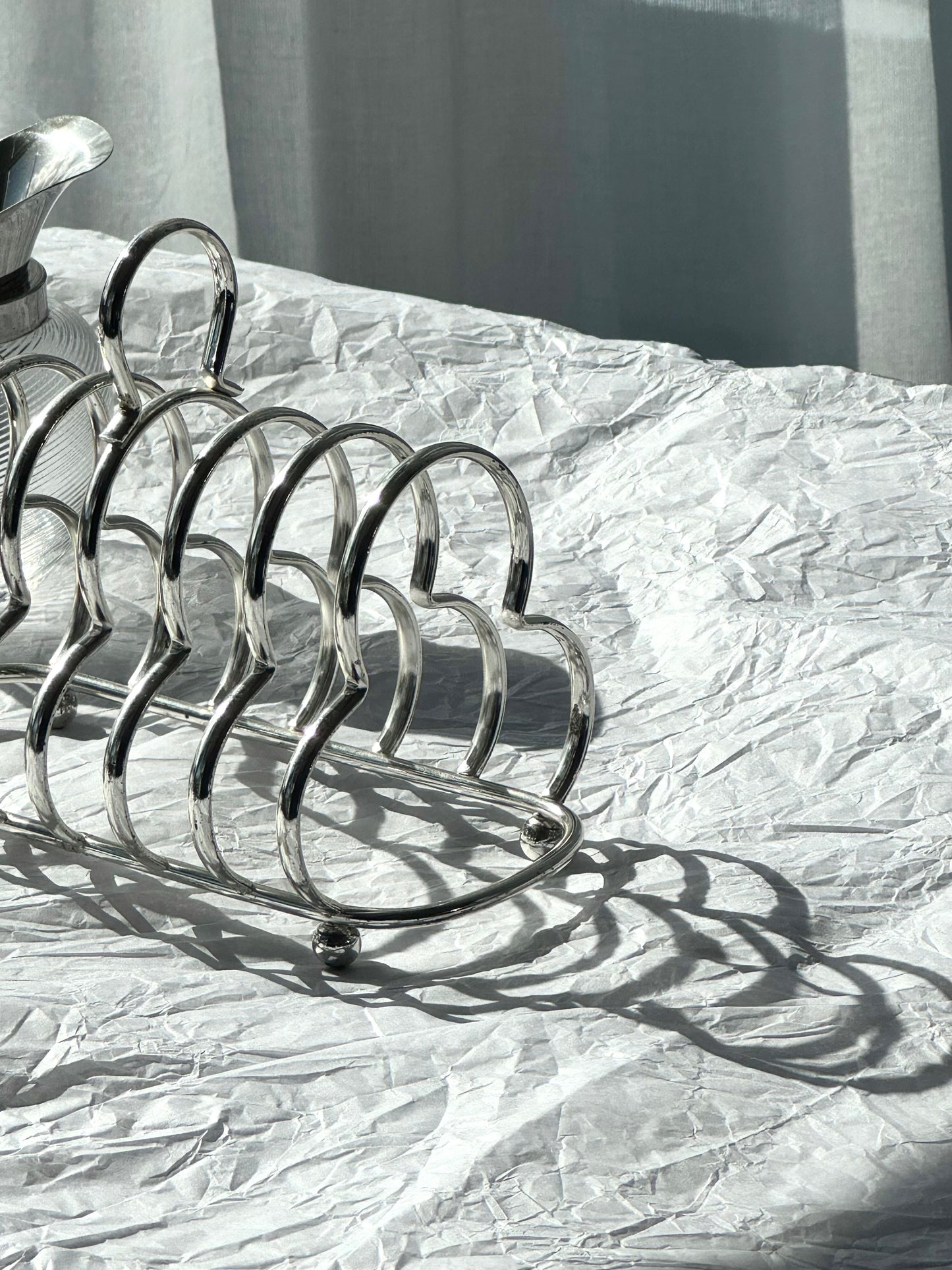 Silver plated toast rack