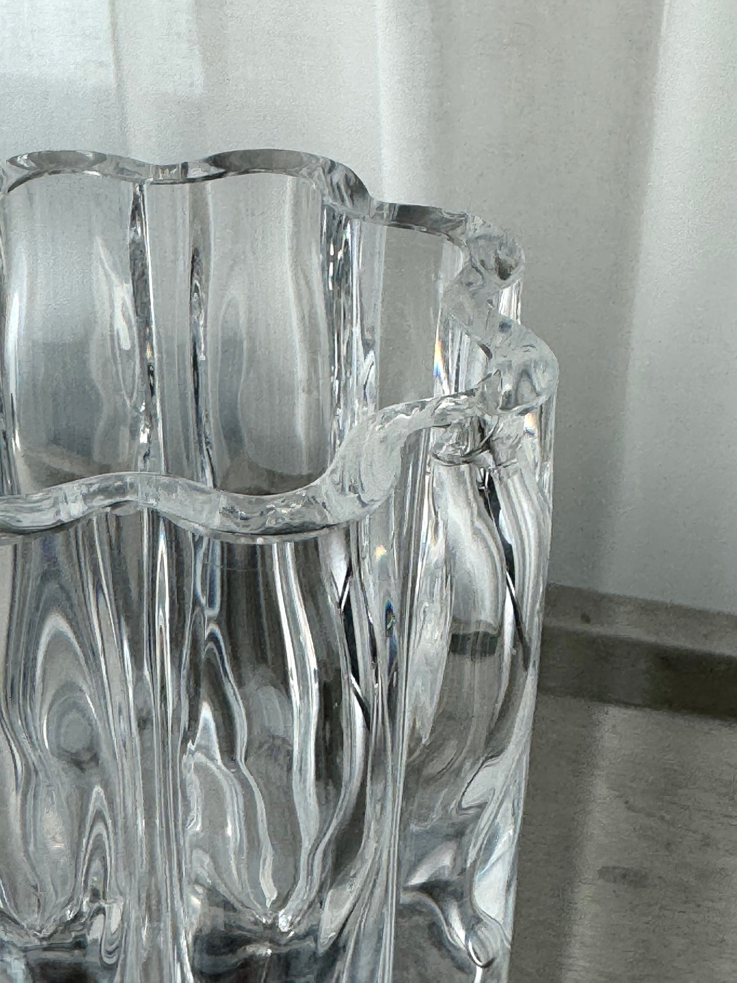 Heavy crystal vase
