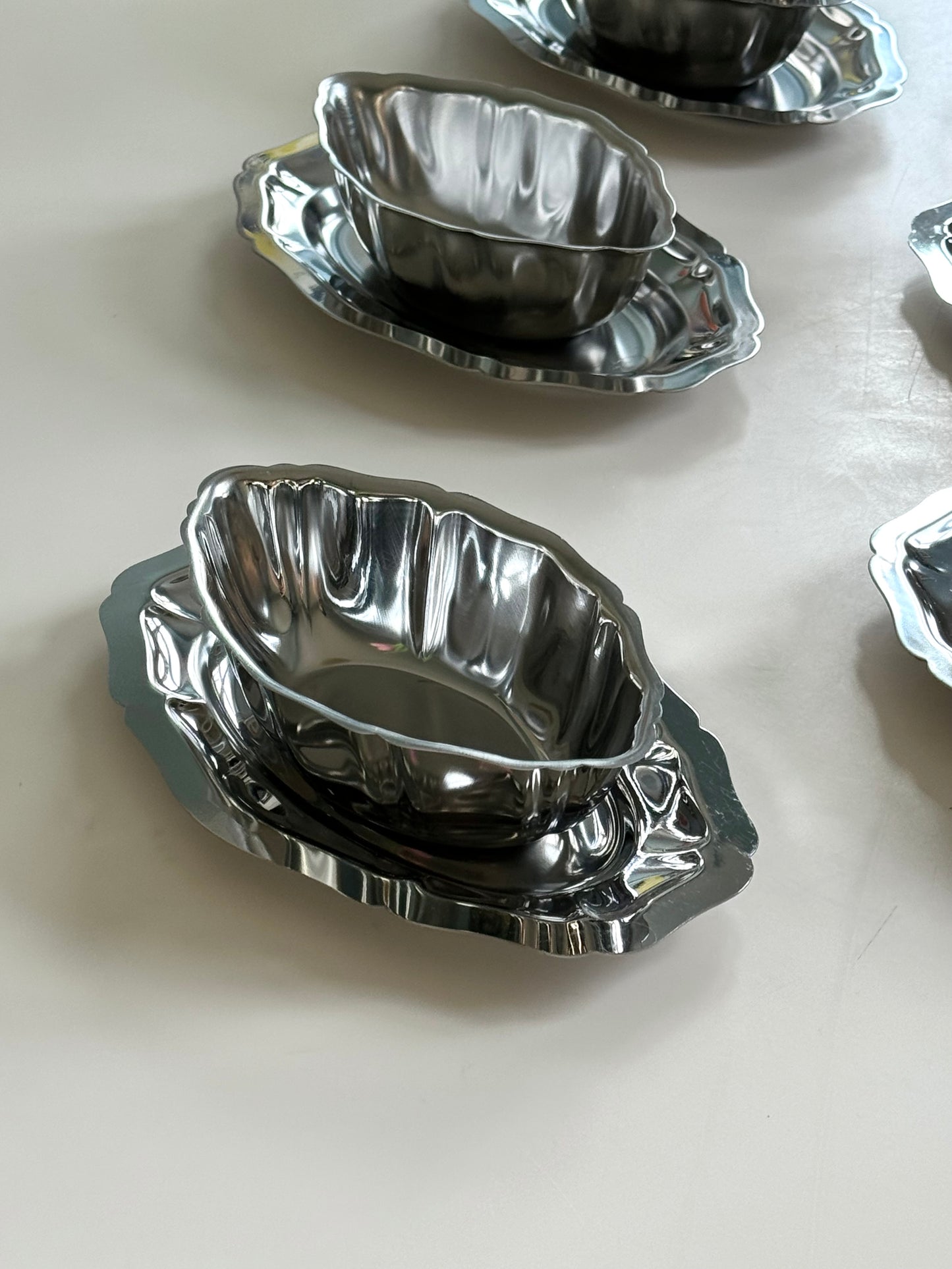 French steel saucer
