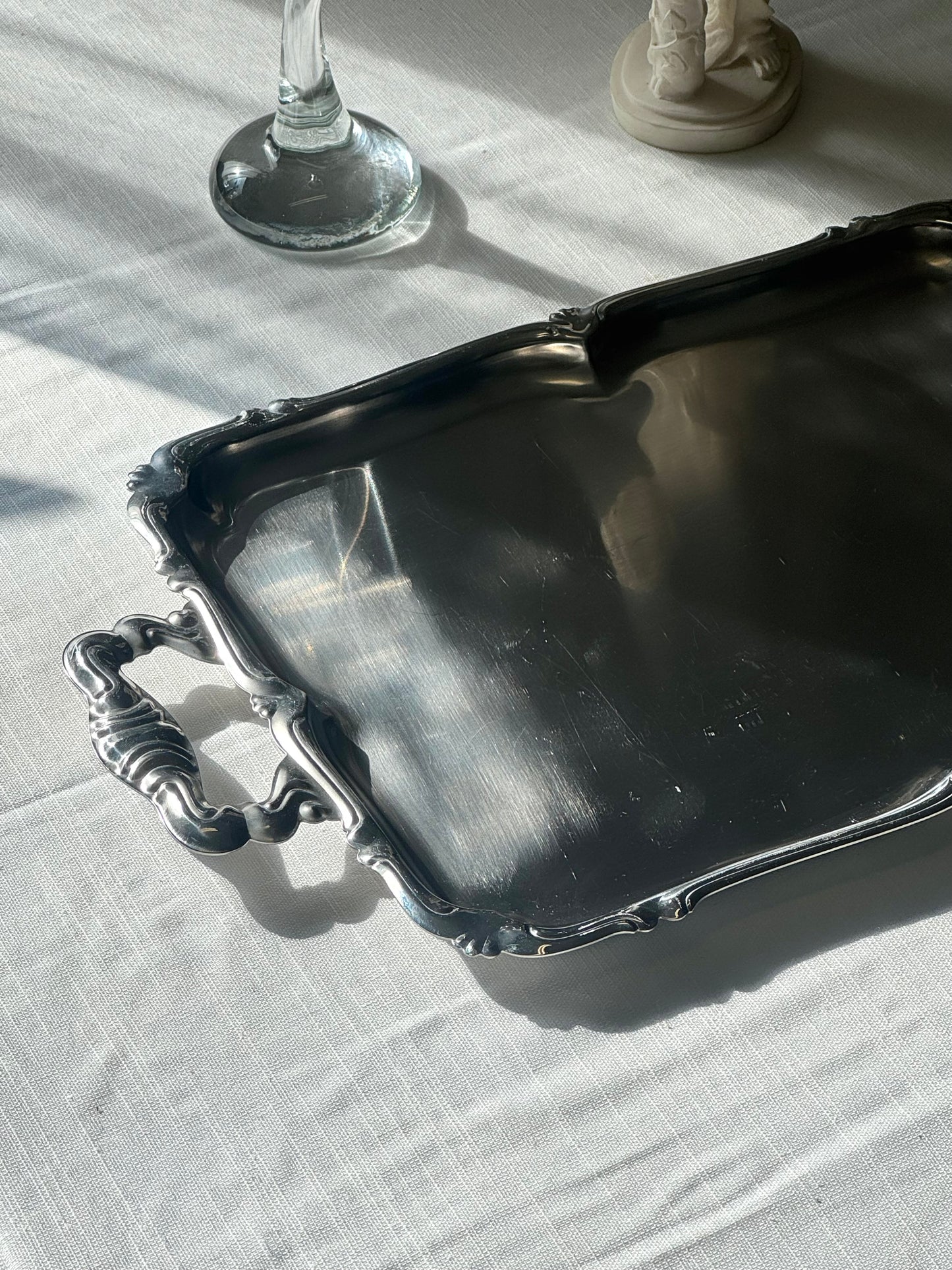 Vintage steel tray