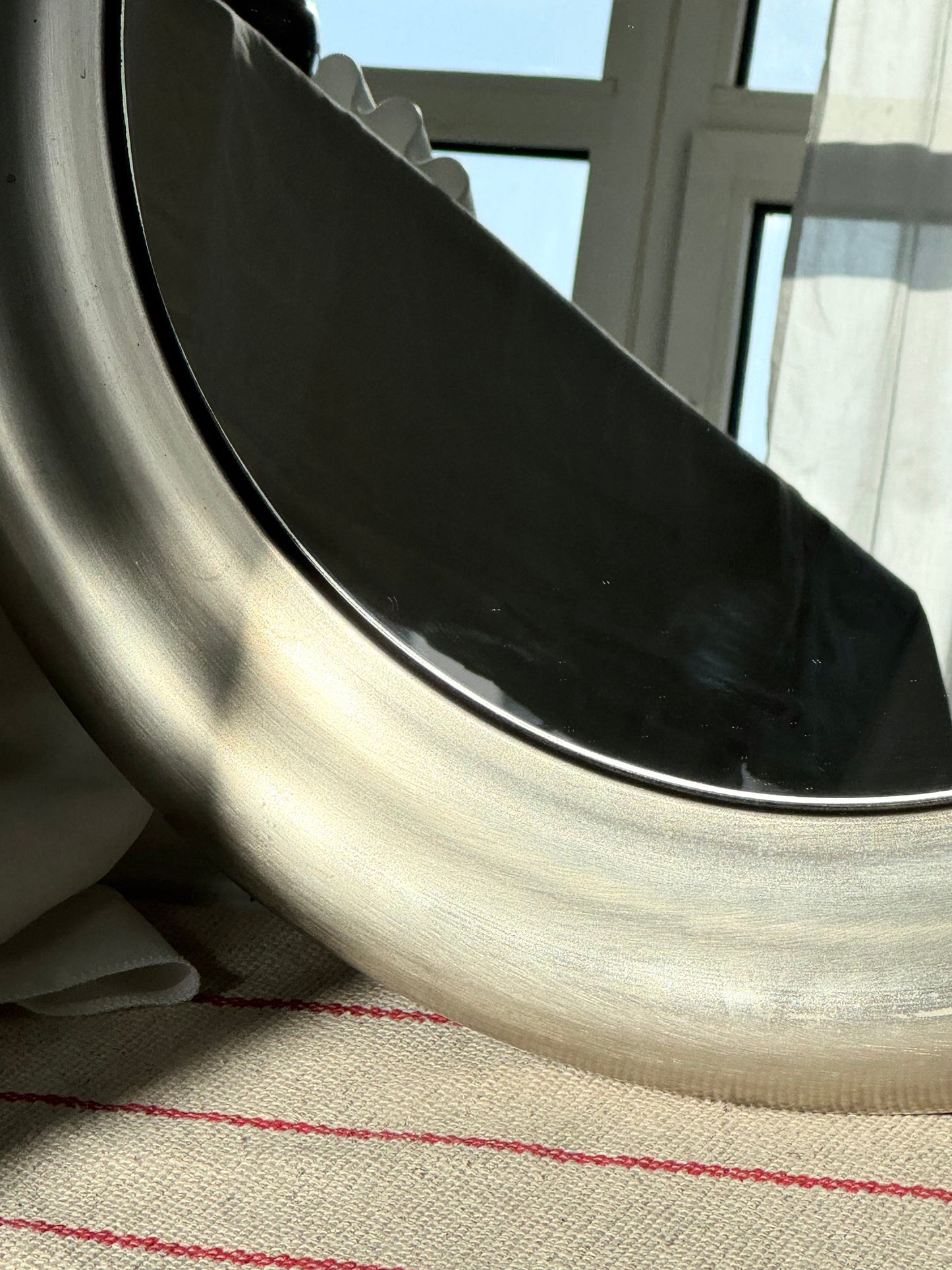 Steel mirror