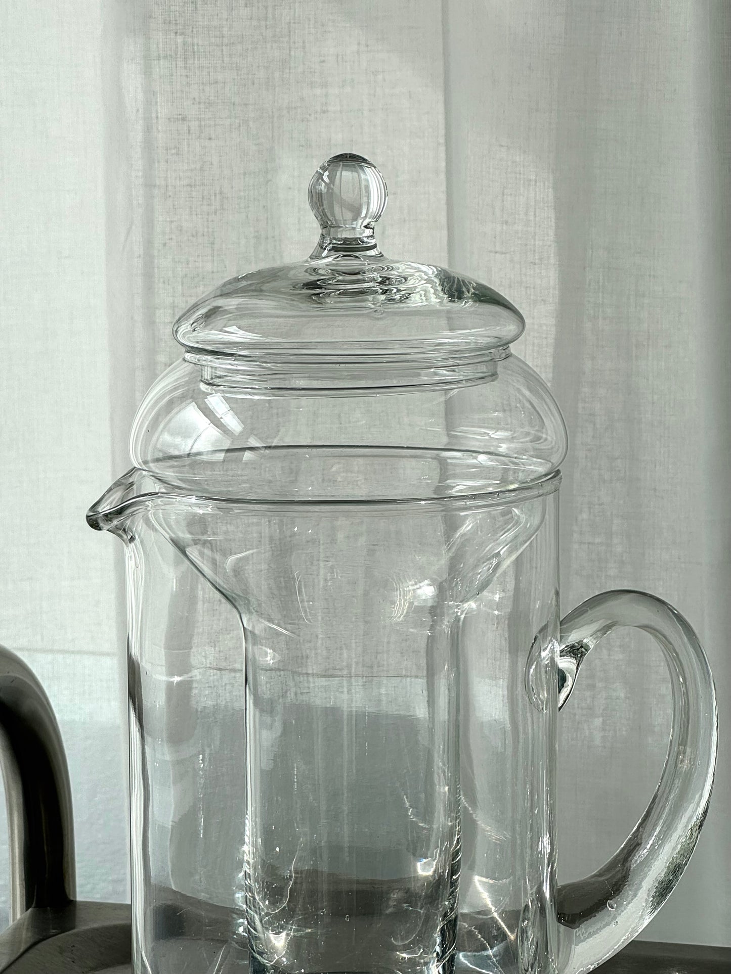 Handmade glass jug