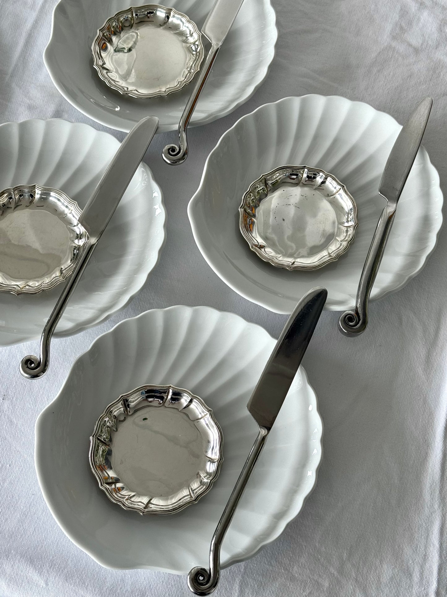 Silver plated dishes