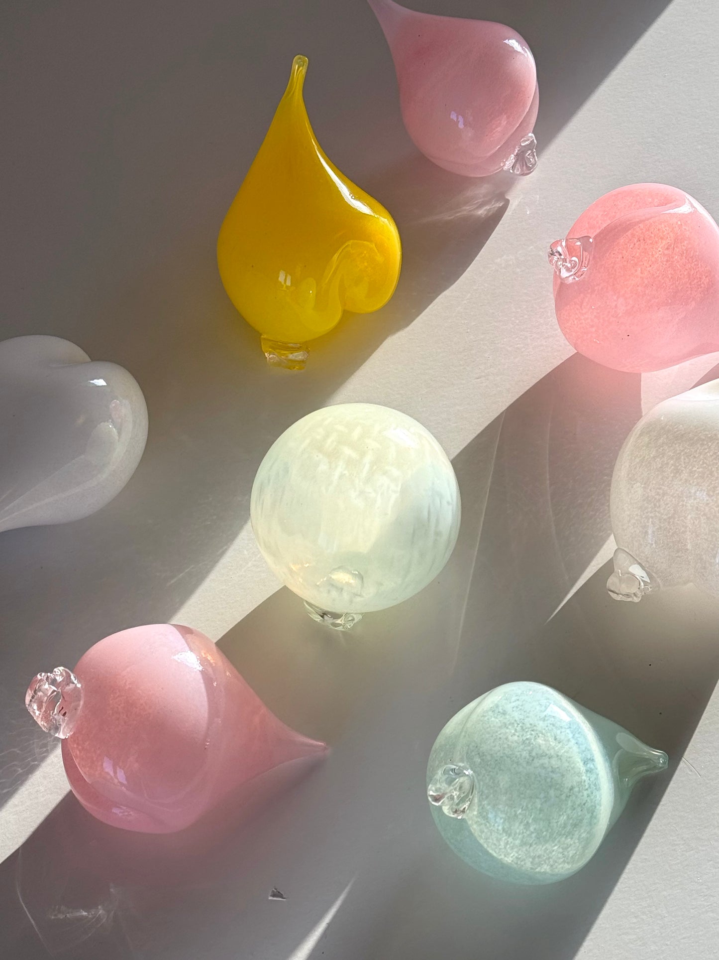 Handmade glass ornaments