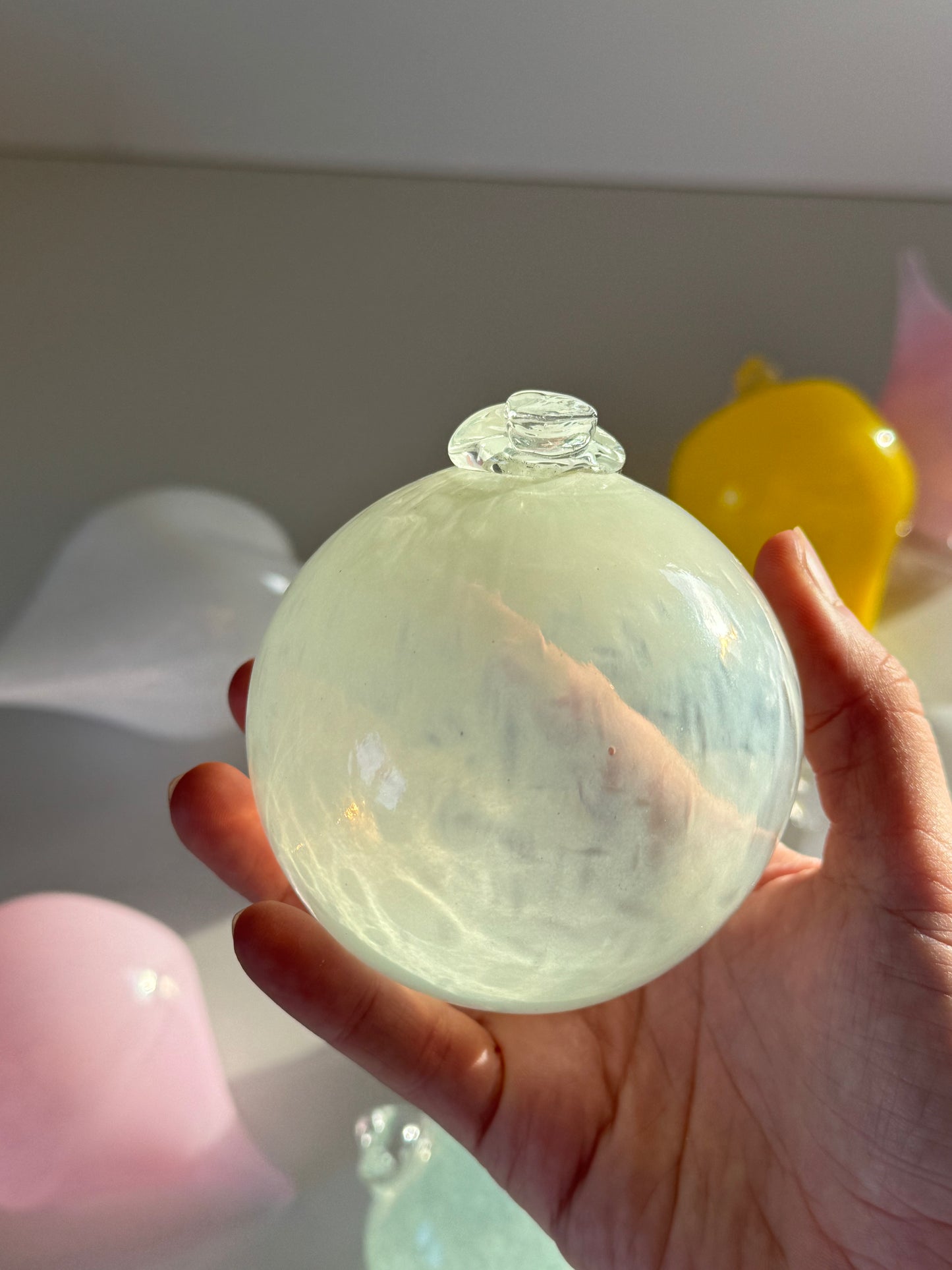 Handmade glass ornaments