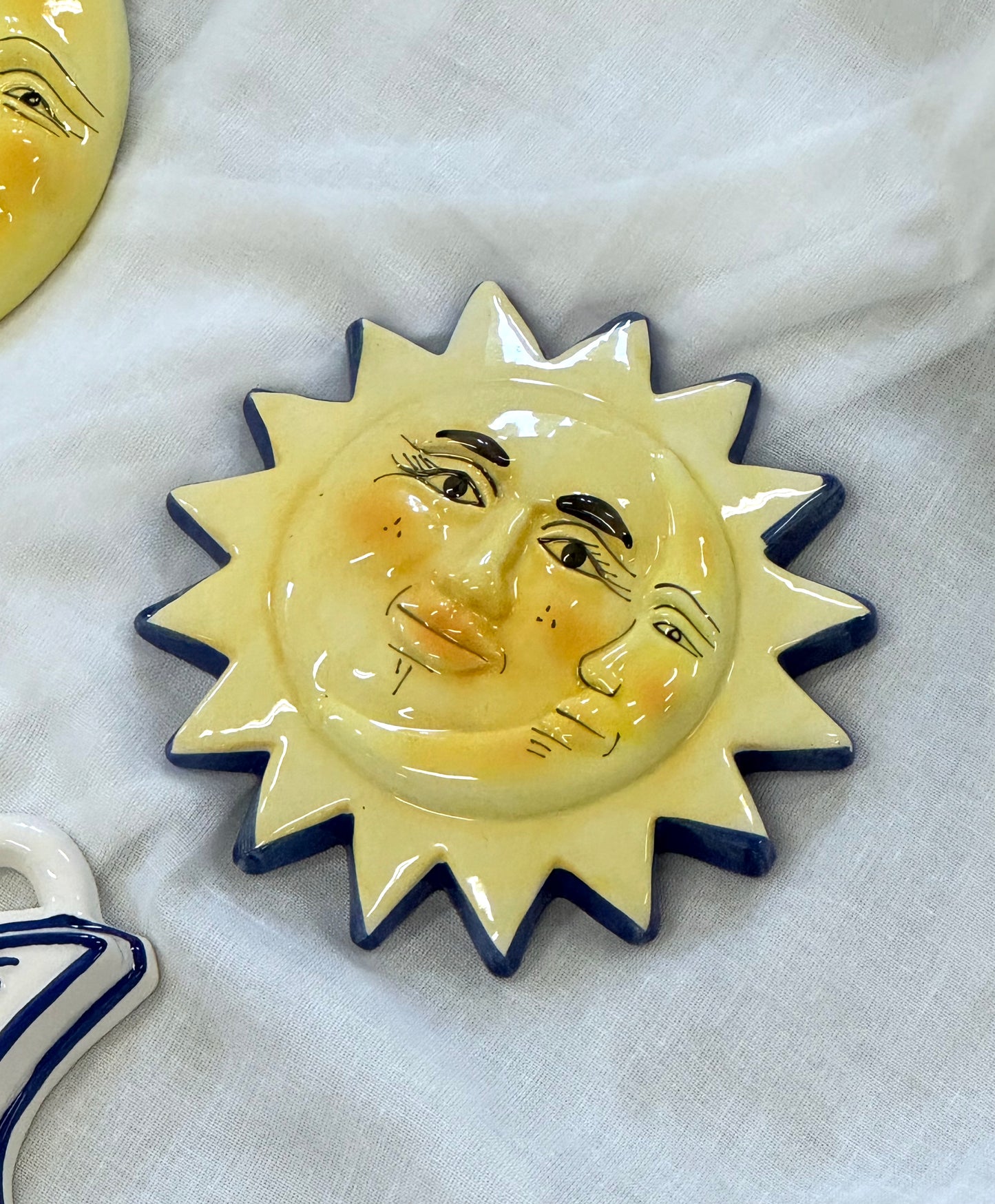 Sun and moon wall decor