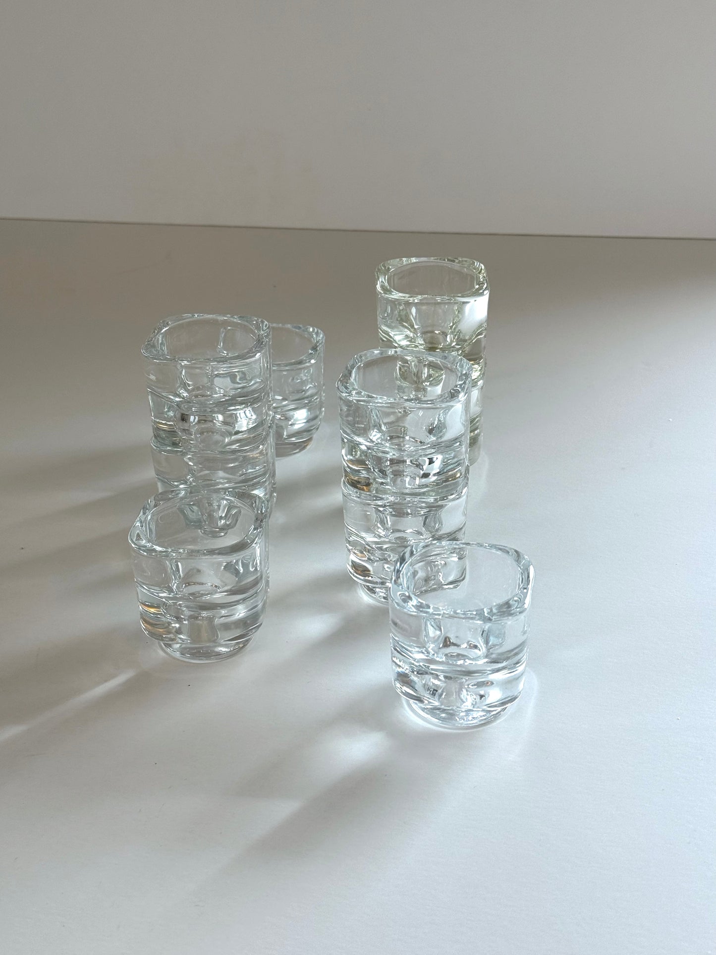 Italian glass egg cups