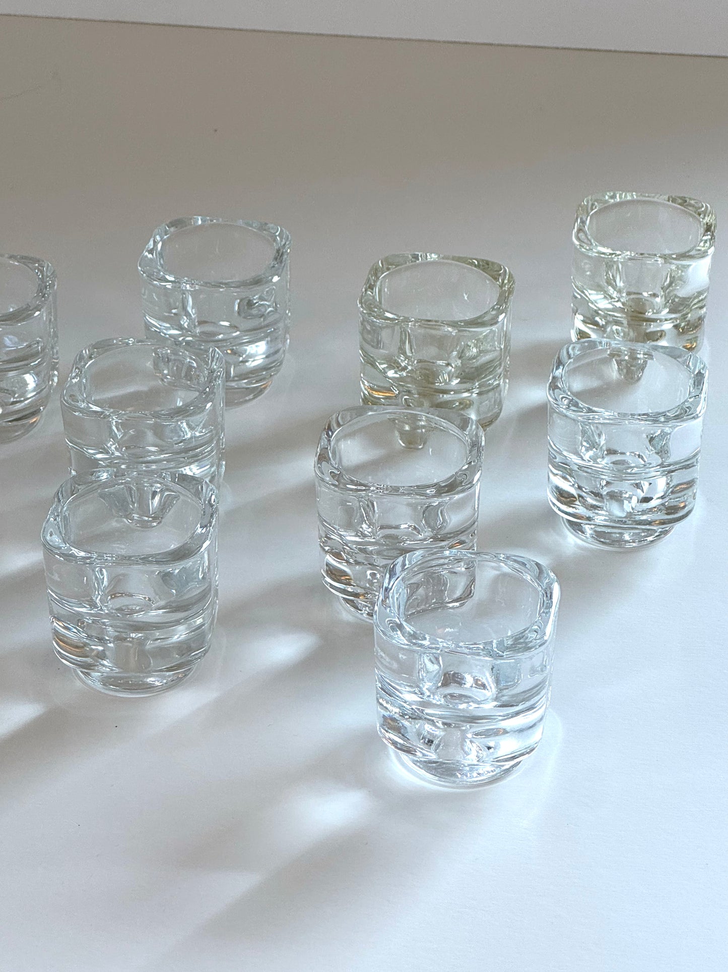 Italian glass egg cups