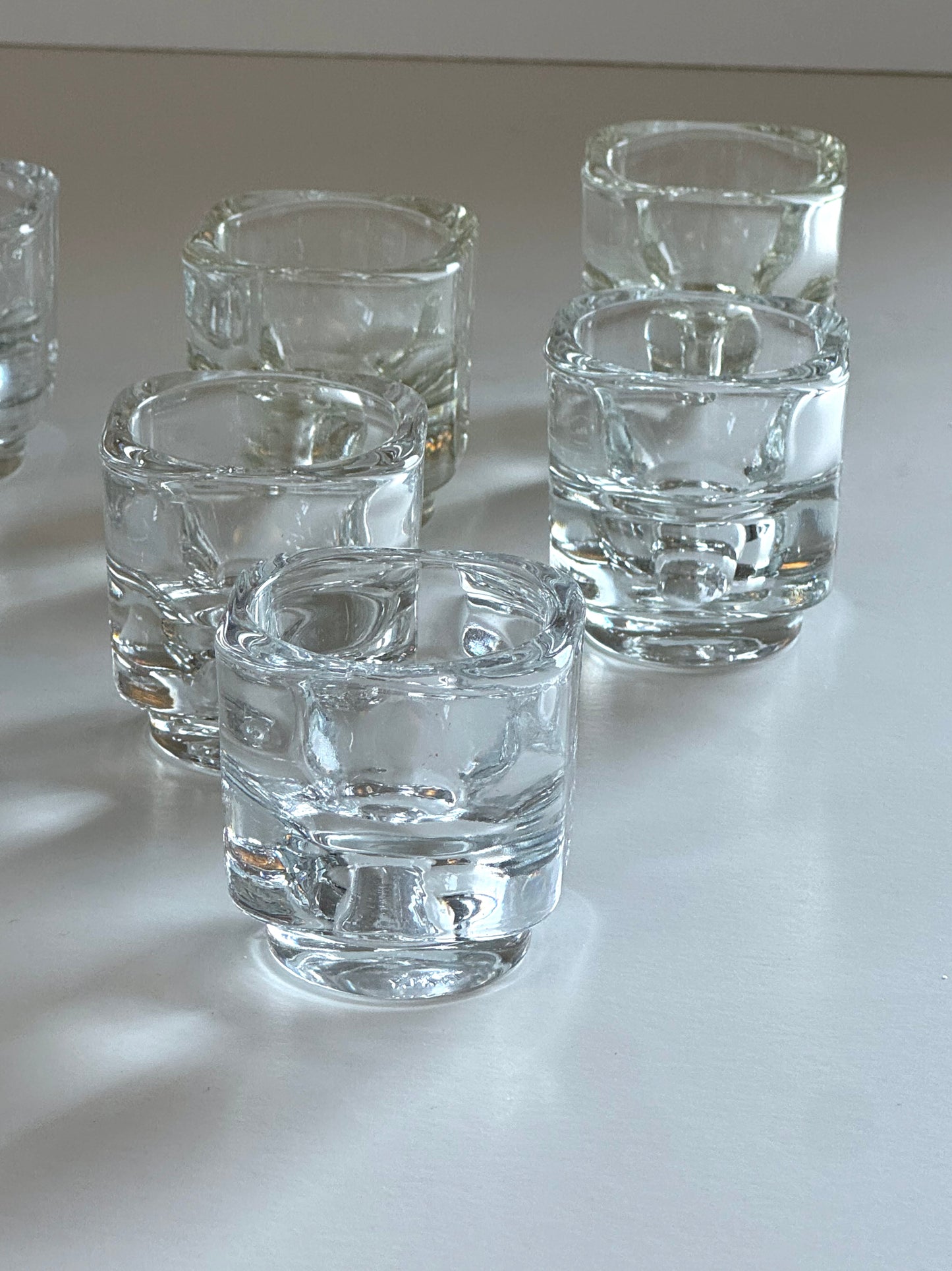 Italian glass egg cups