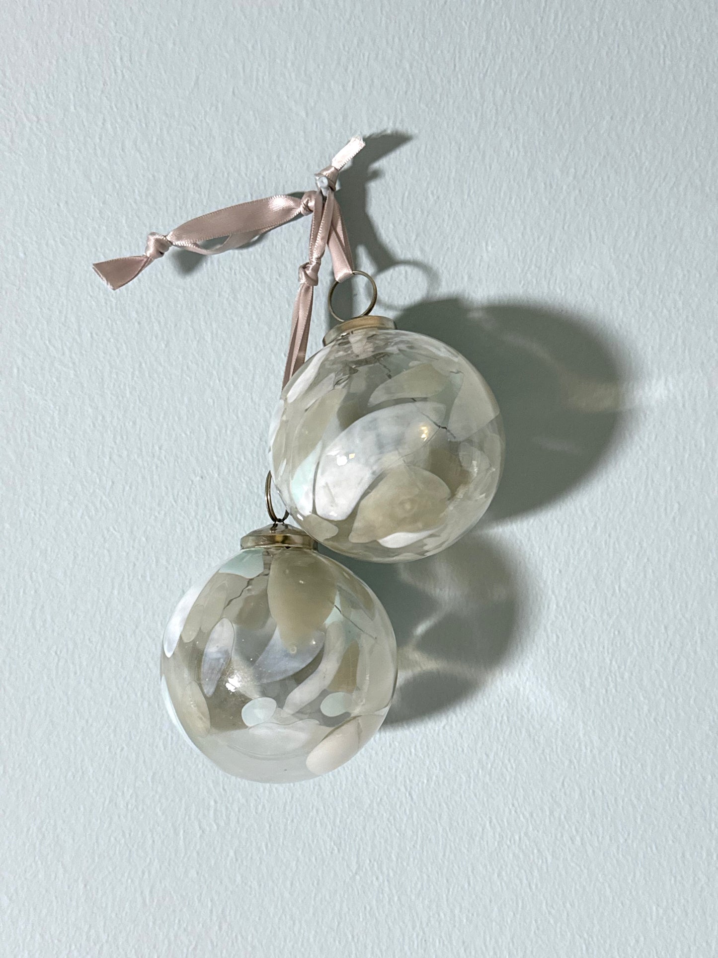 Confetti glass ornament