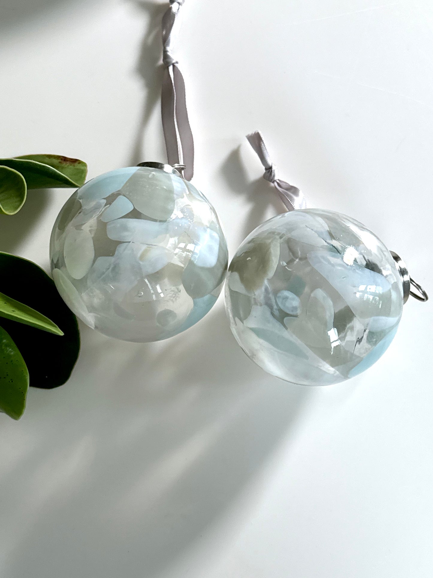 Confetti glass ornament
