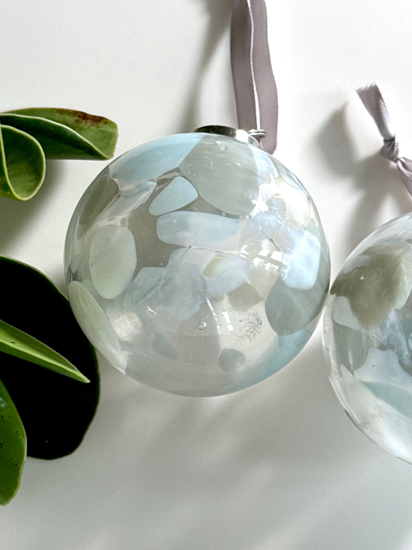 Confetti glass ornament