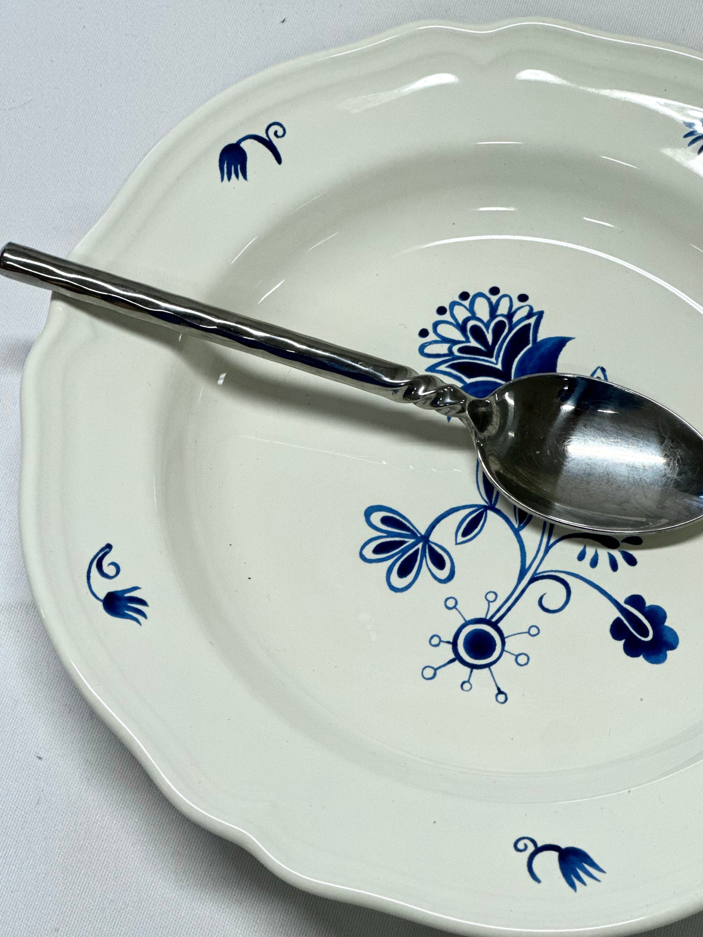 Blue flower ikea plates